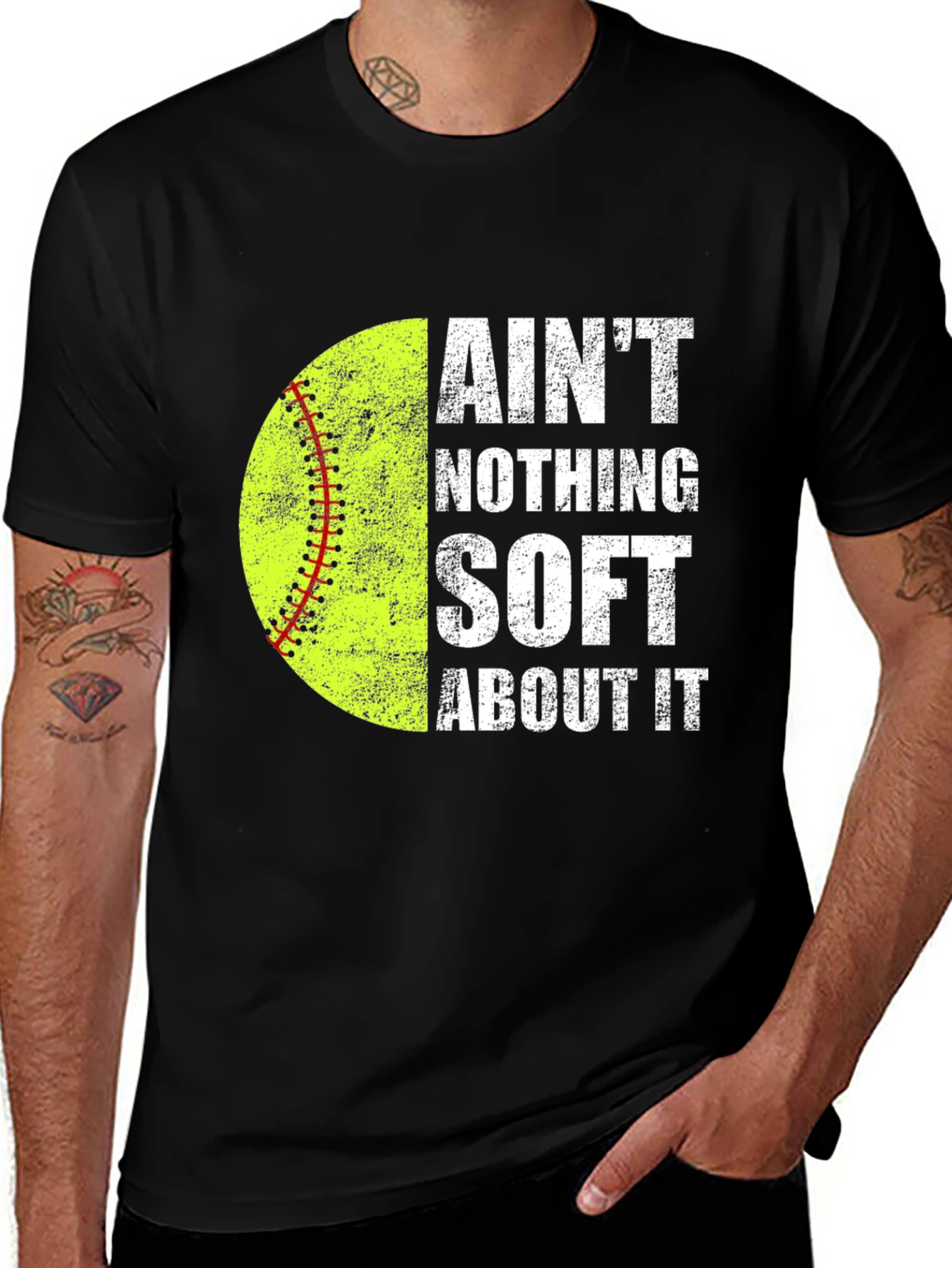 Aint Nothing Soft Softball T-Shirt