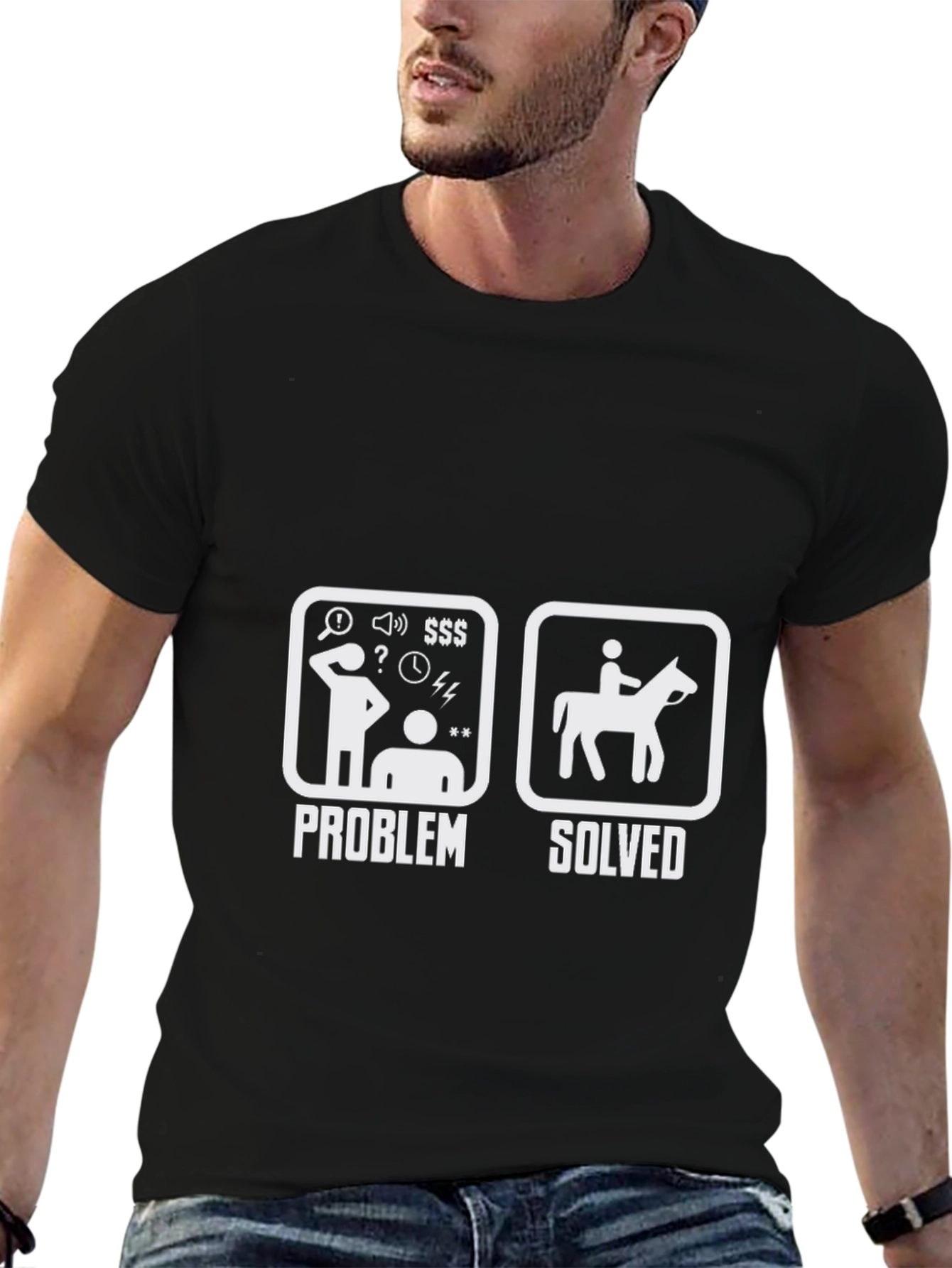 Problem Solved Horse Riding T-Shirt