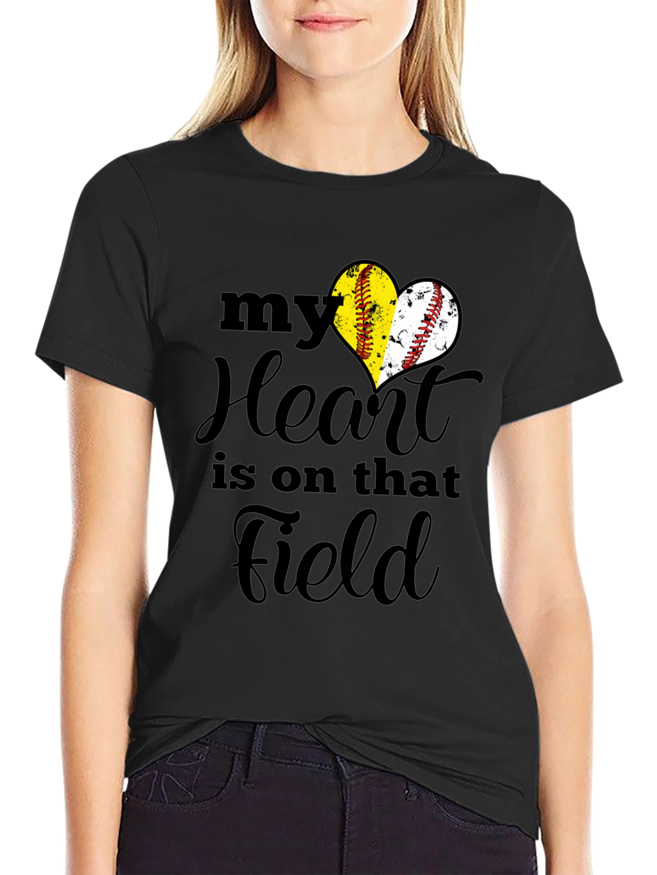 Softball Heart T-Shirt - Field Passion Tee