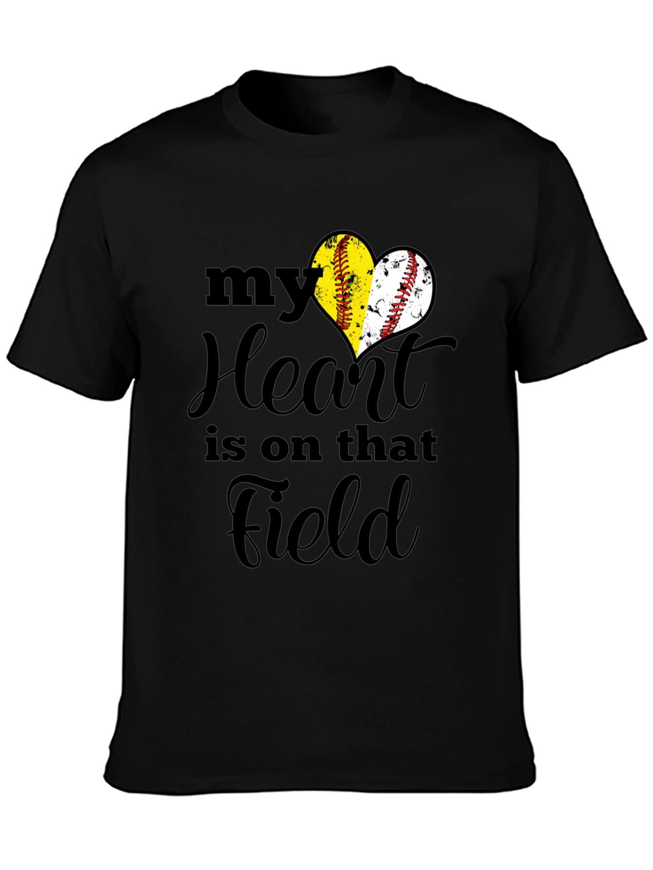 Softball Heart T-Shirt - Field Passion Tee