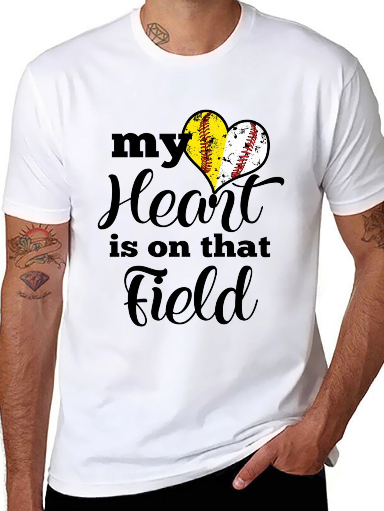 Softball Heart T-Shirt - Field Passion Tee