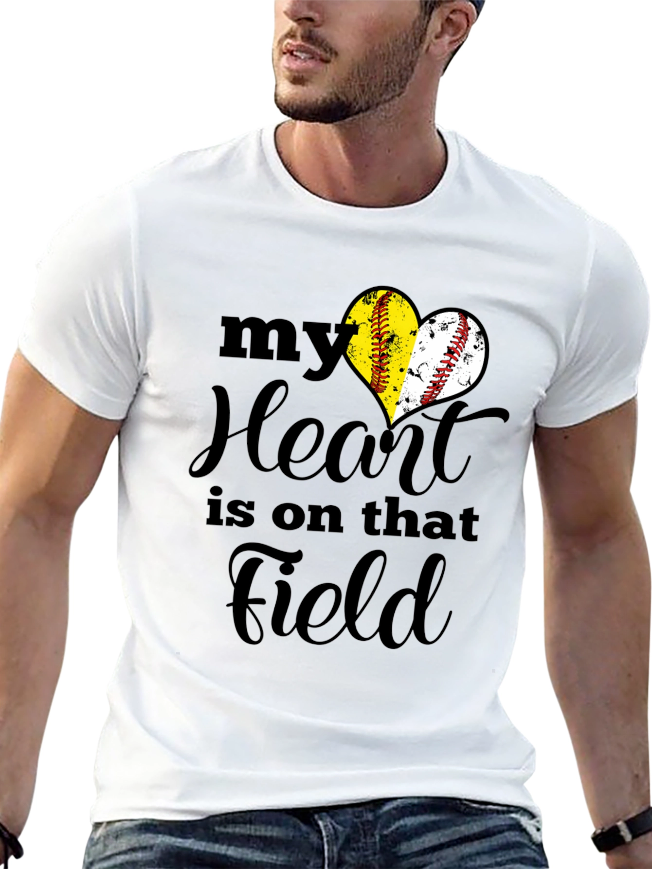 Softball Heart T-Shirt - Field Passion Tee