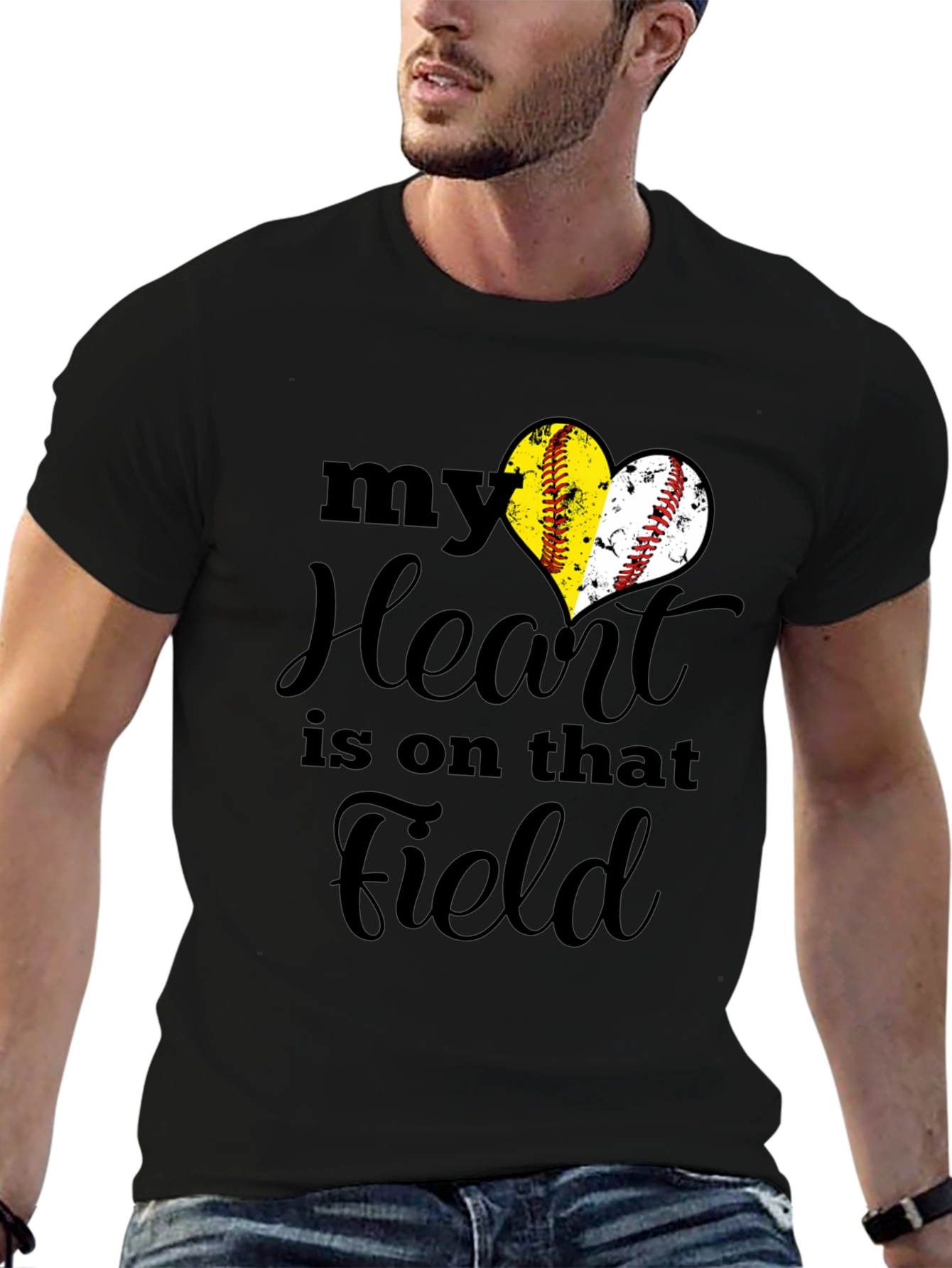 Softball Heart T-Shirt - Field Passion Tee