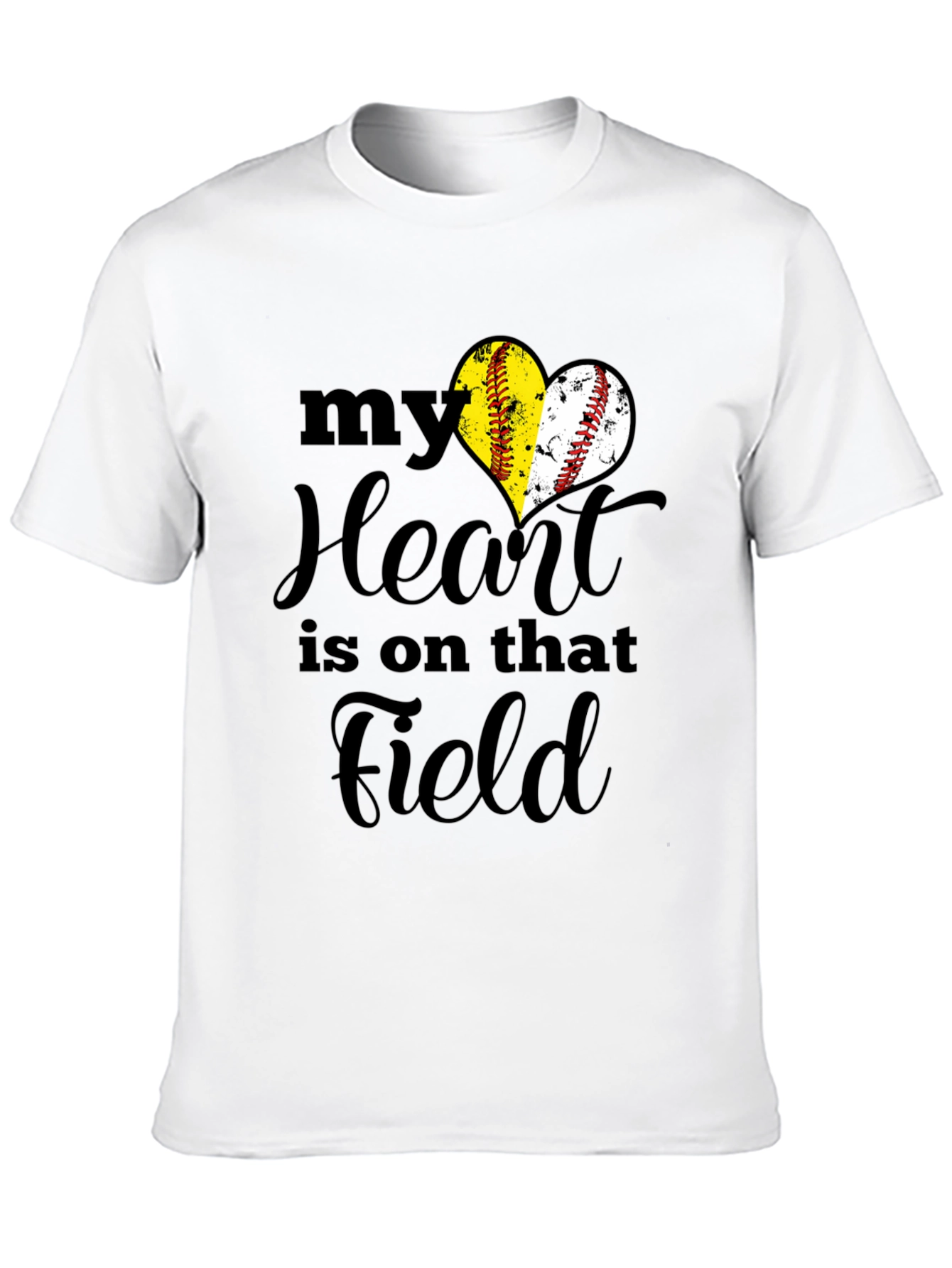 Softball Heart T-Shirt - Field Passion Tee