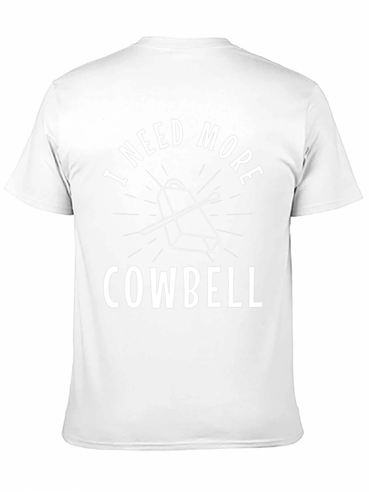 I Need More Cowbell Black T-Shirt