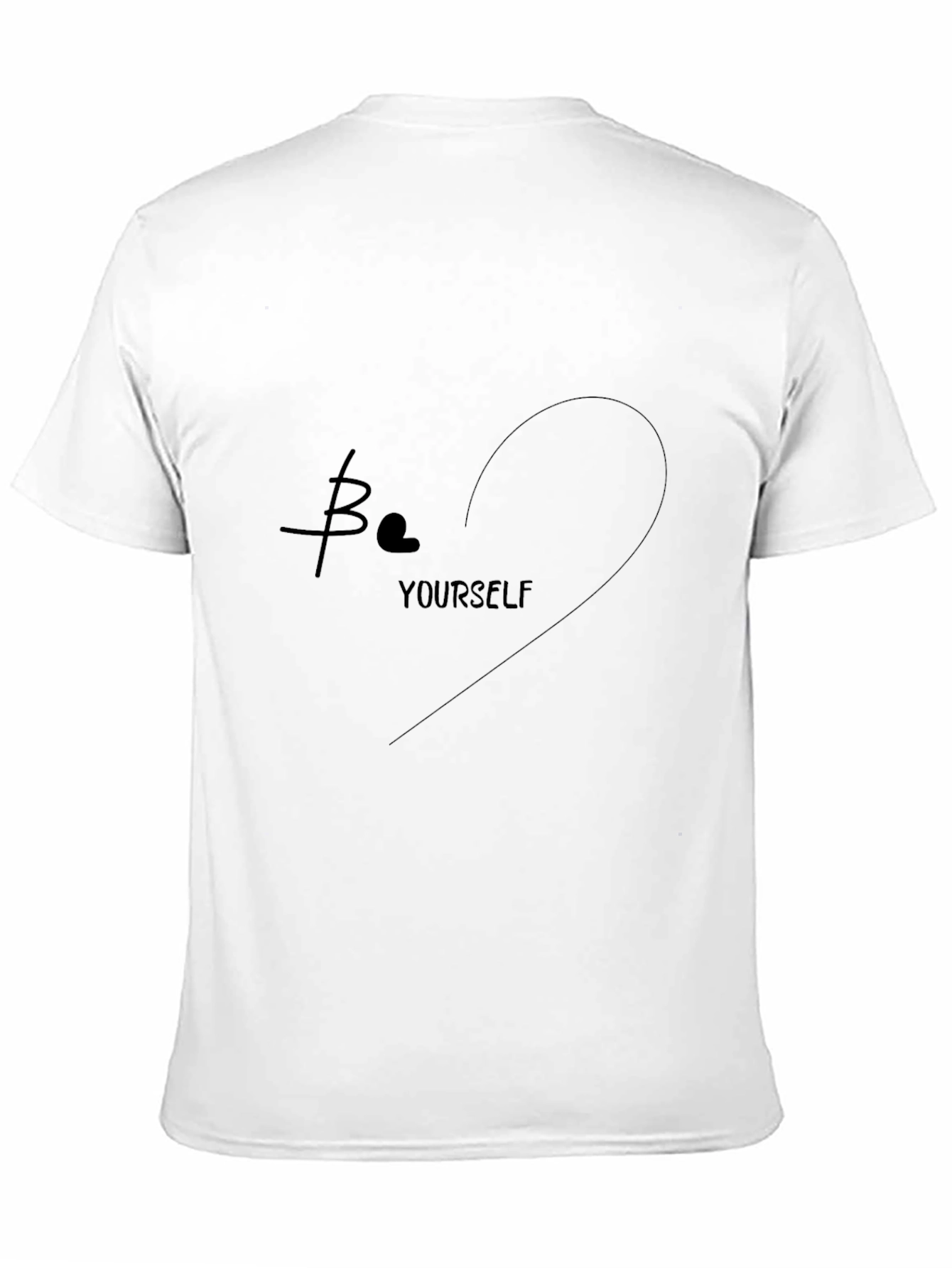 Be Yourself Black T-Shirt | Stylish Unisex Cotton Tee