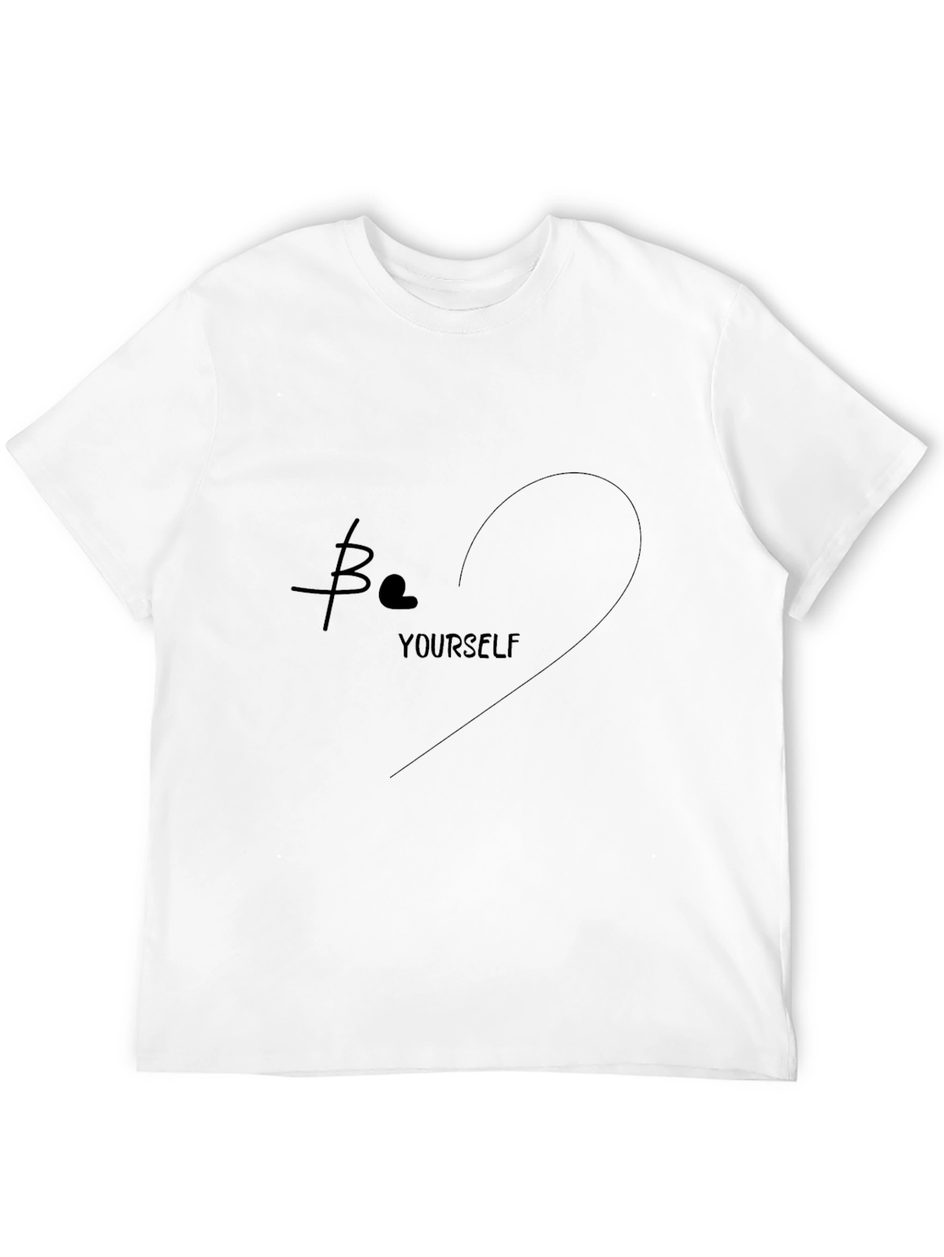 Be Yourself Black T-Shirt | Stylish Unisex Cotton Tee