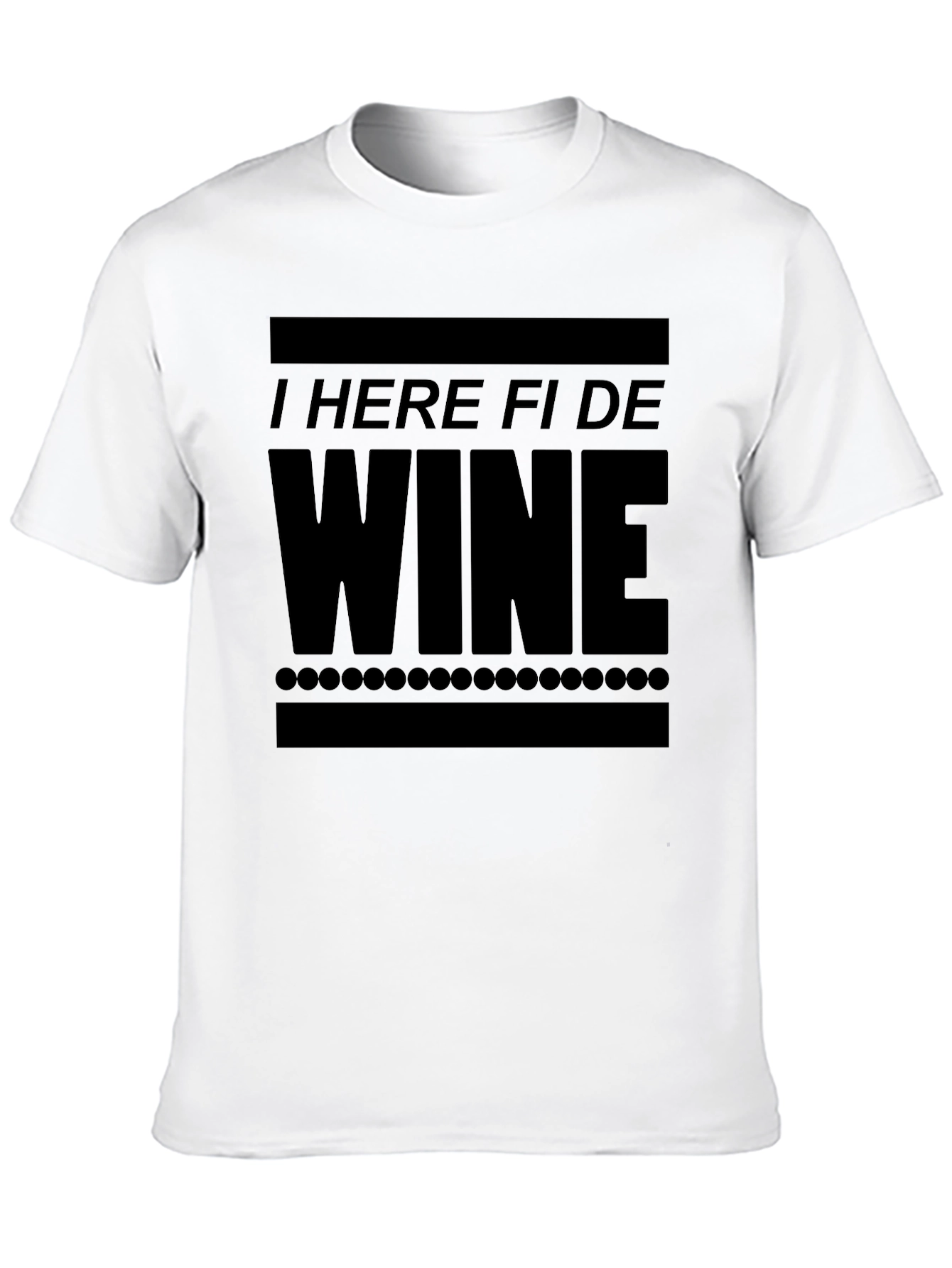 Wine Time Black T-Shirt