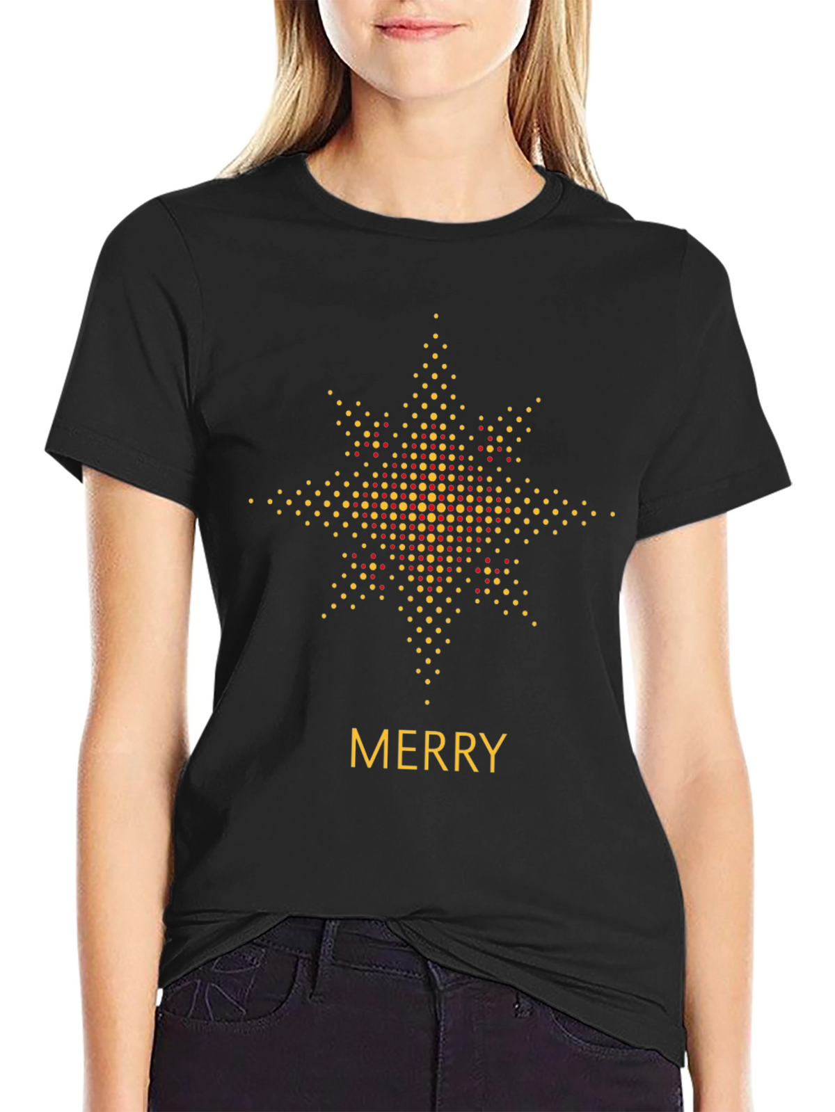 Merry Christmas Starburst T-Shirt