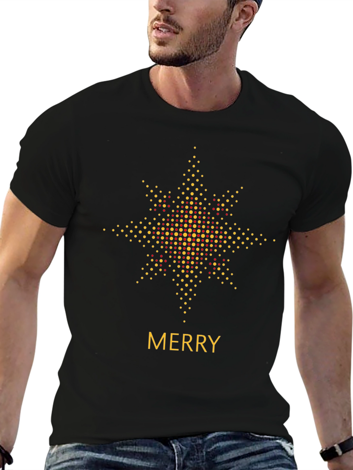 Merry Christmas Starburst T-Shirt