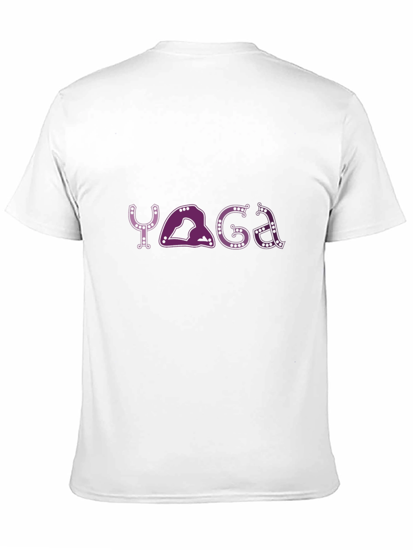 Yoga Pose Graphic Tee - Black Relaxed Fit