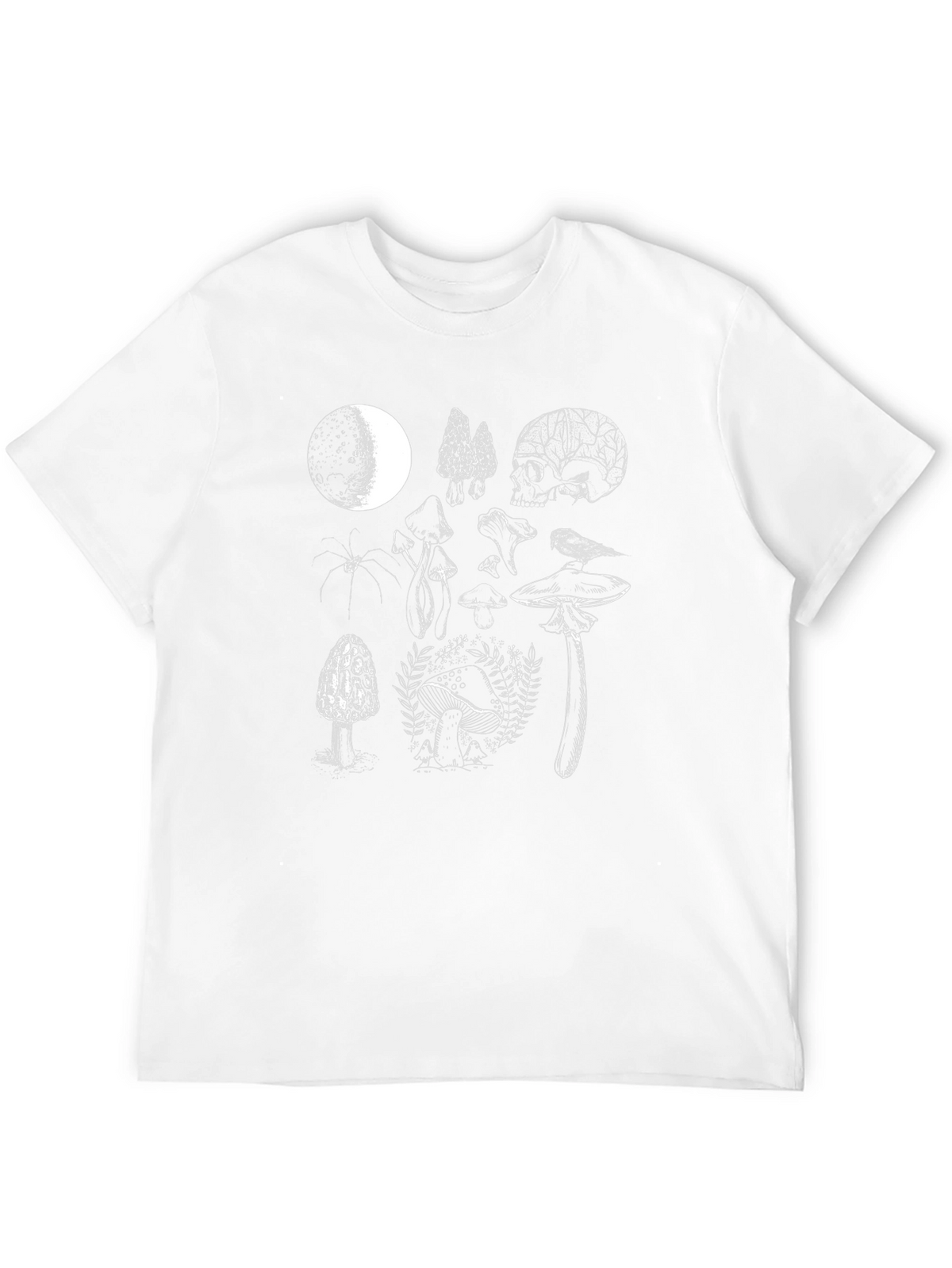 Mystical Moon & Mushroom Graphic Tee