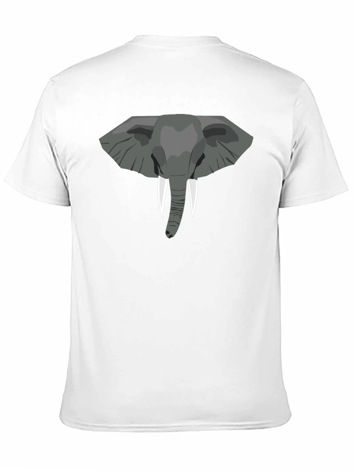 Elephant Graphic Tee - Black Cotton T-Shirt