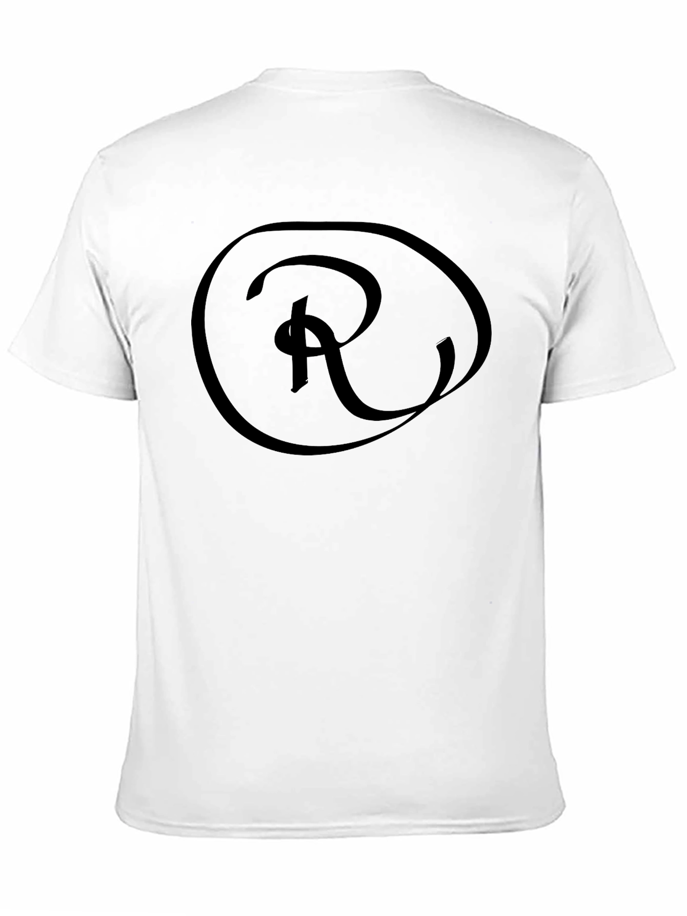 Black Graphic Tee - Stylish R Logo