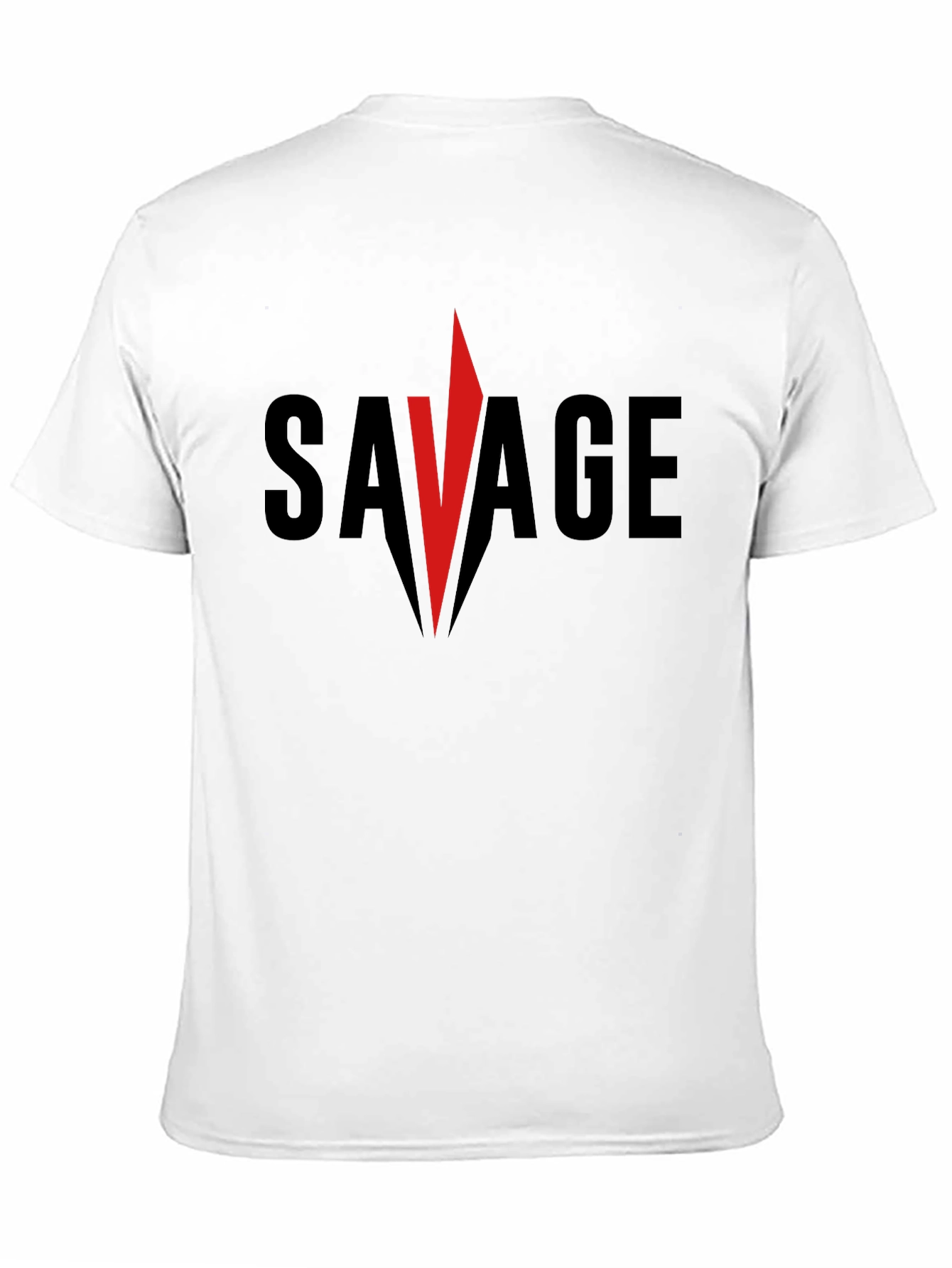 Savage Graphic Tee - Bold Red Accent