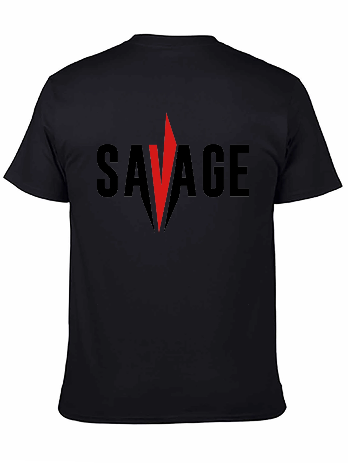 Savage Graphic Tee - Bold Red Accent