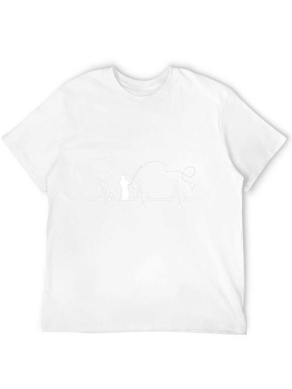 Fisherman Heartbeat Graphic Tee