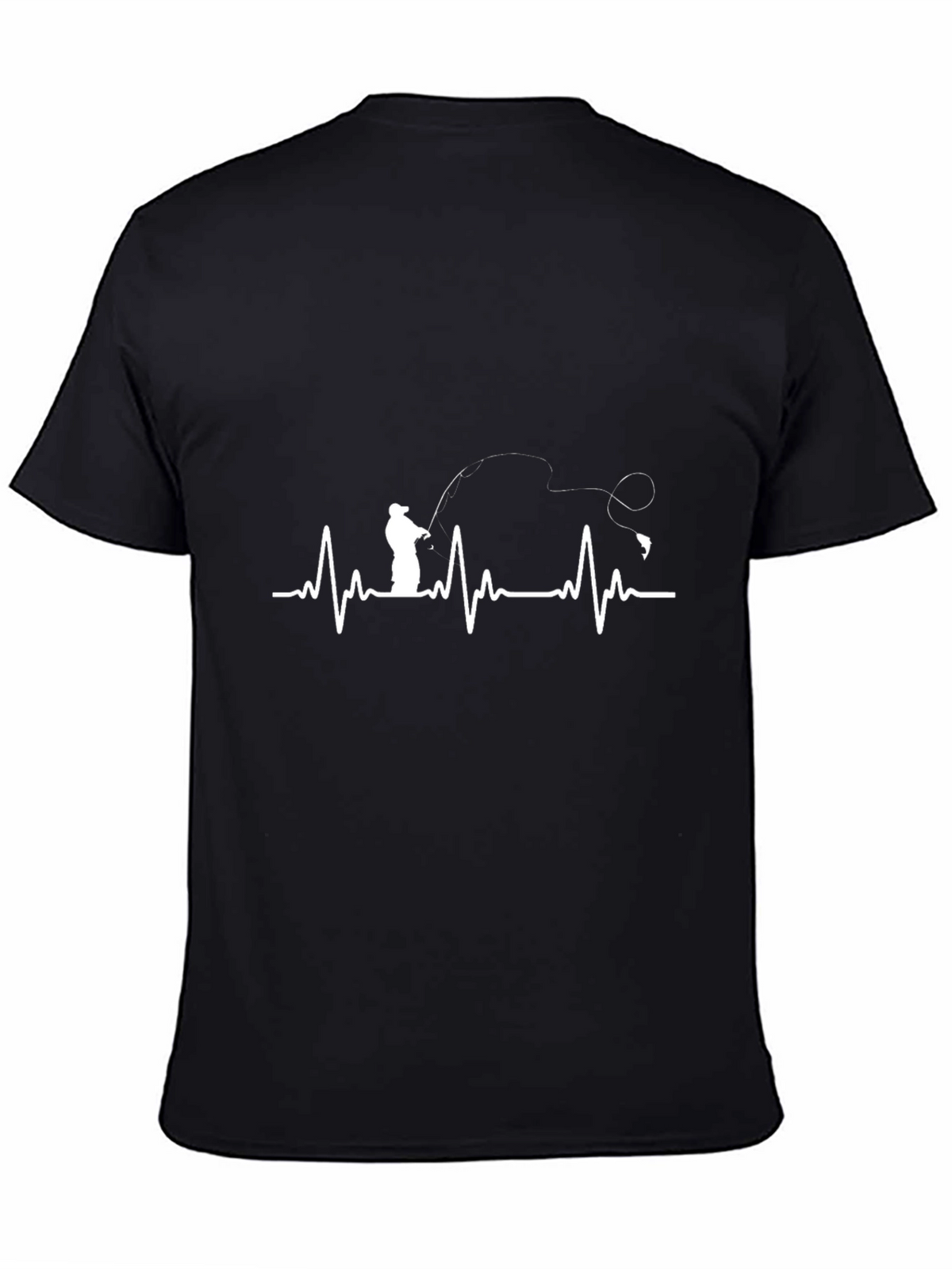 Fisherman Heartbeat Graphic Tee