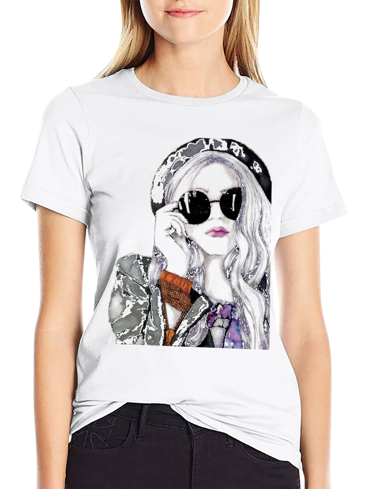 Stylish Woman Graphic Tee - Chic & Trendy