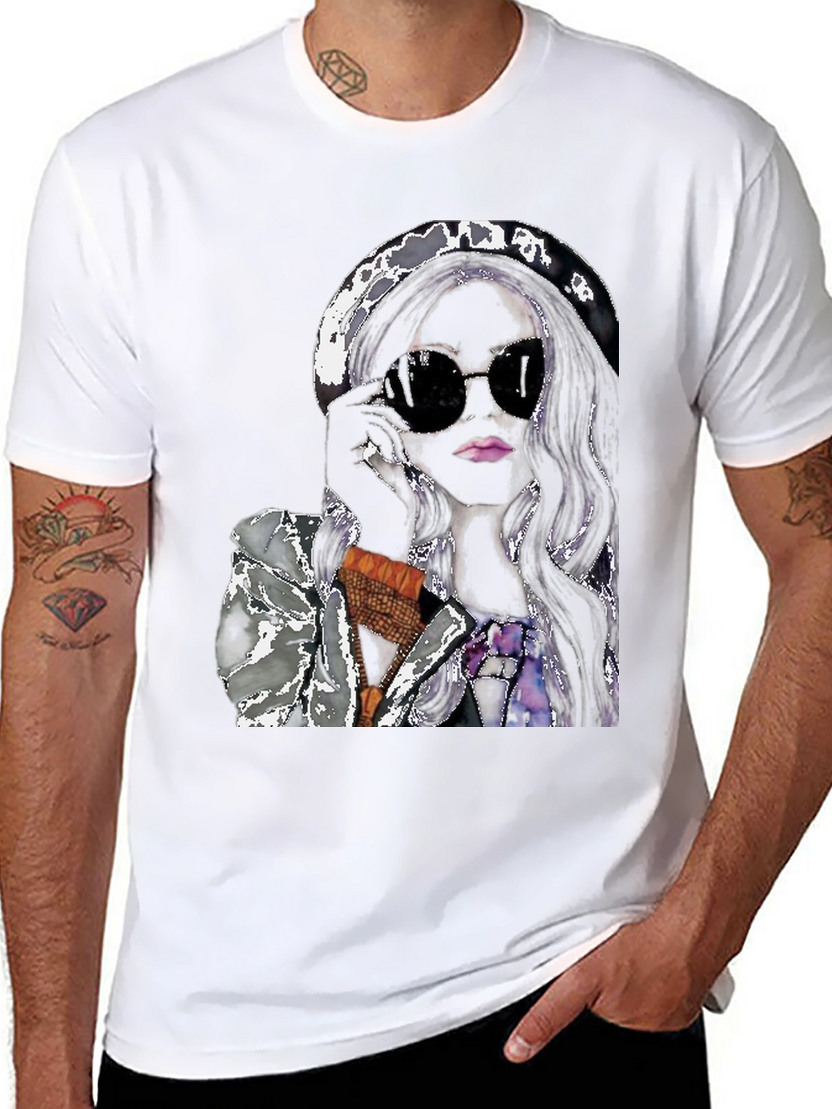 Stylish Woman Graphic Tee - Chic & Trendy
