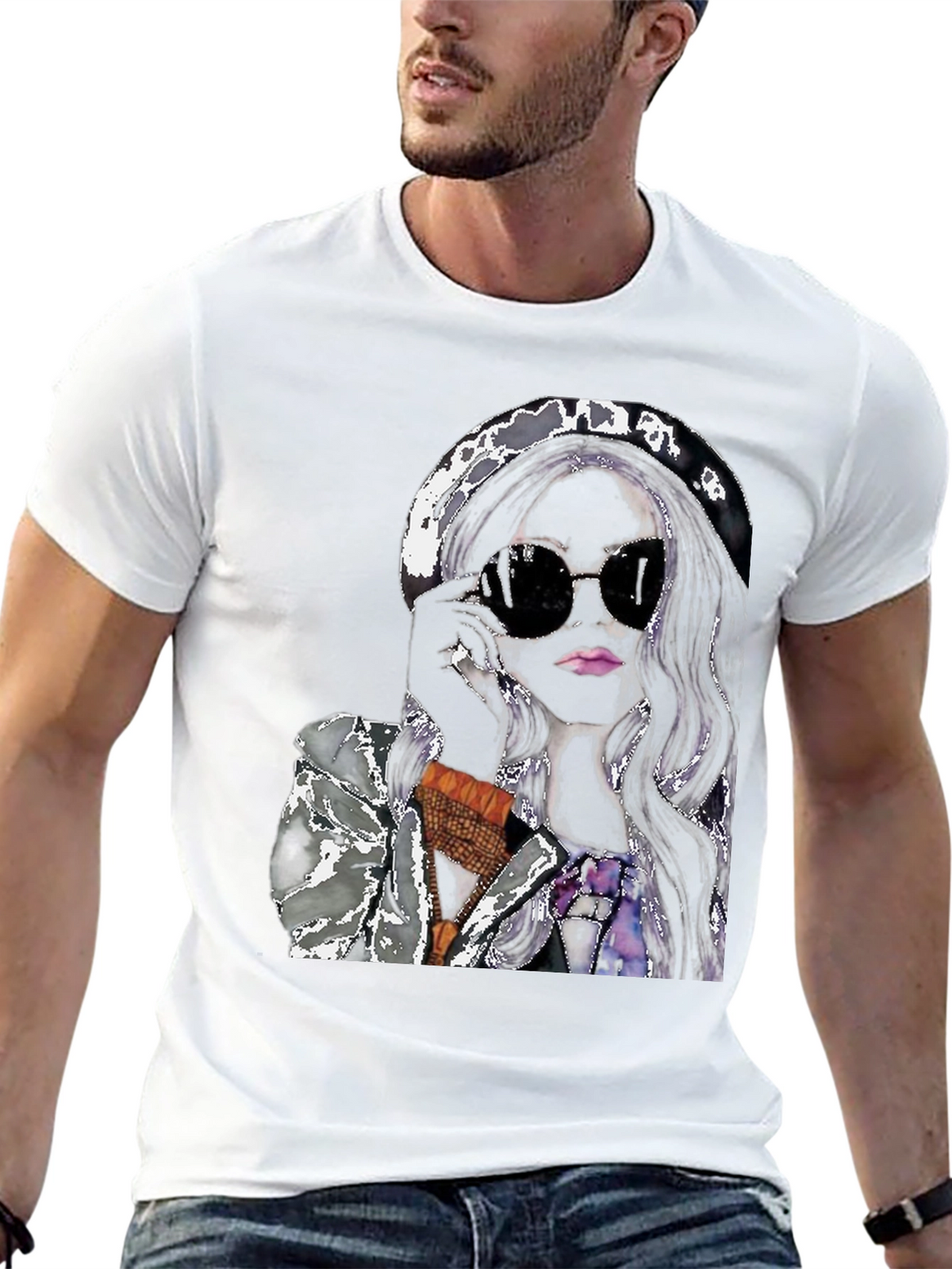 Stylish Woman Graphic Tee - Chic & Trendy