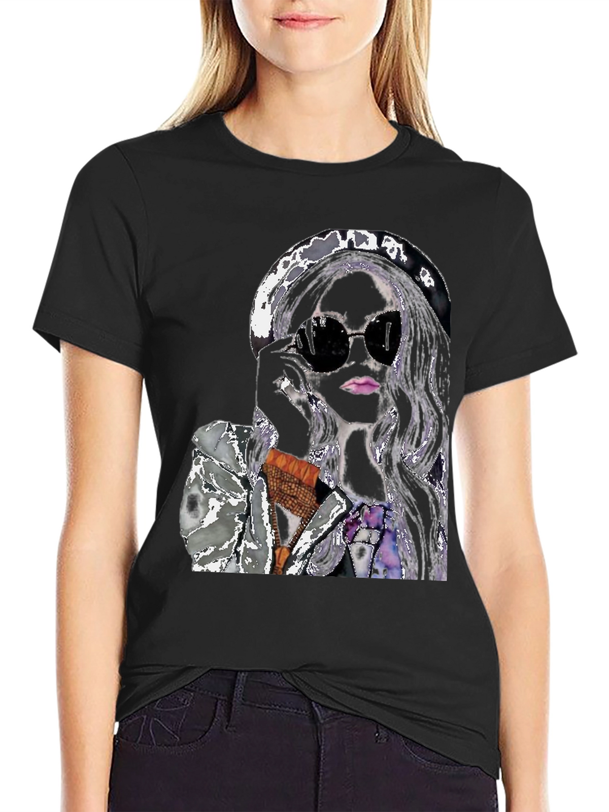 Stylish Woman Graphic Tee - Chic & Trendy