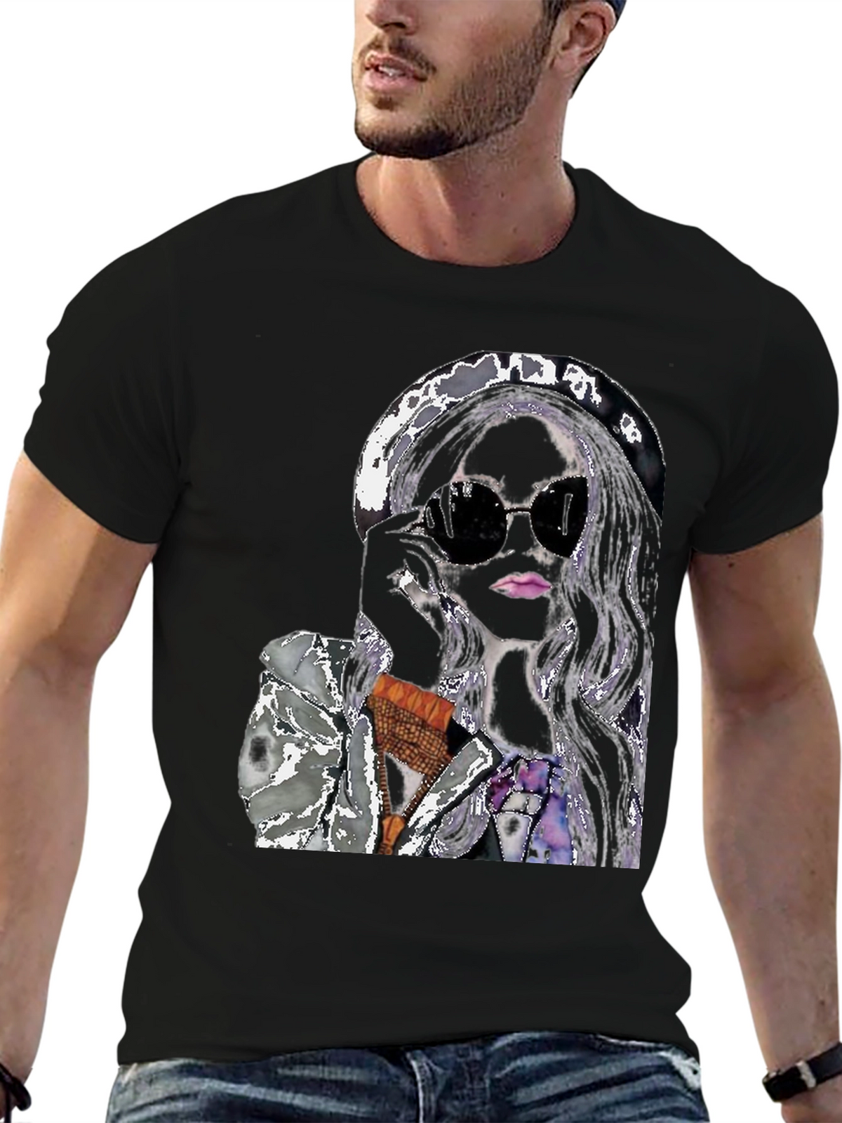 Stylish Woman Graphic Tee - Chic & Trendy