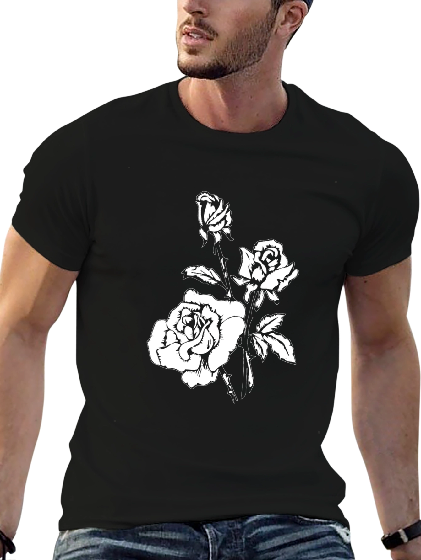 Black Rose Graphic T-Shirt