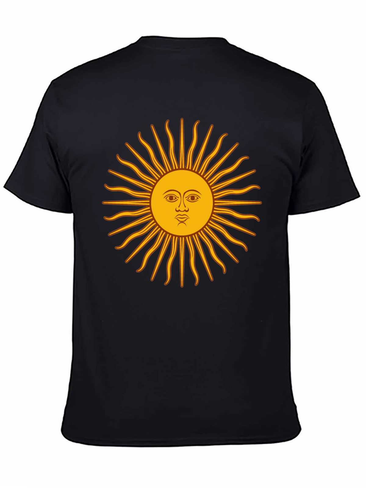 Sun Graphic Black T-Shirt - Unique Design