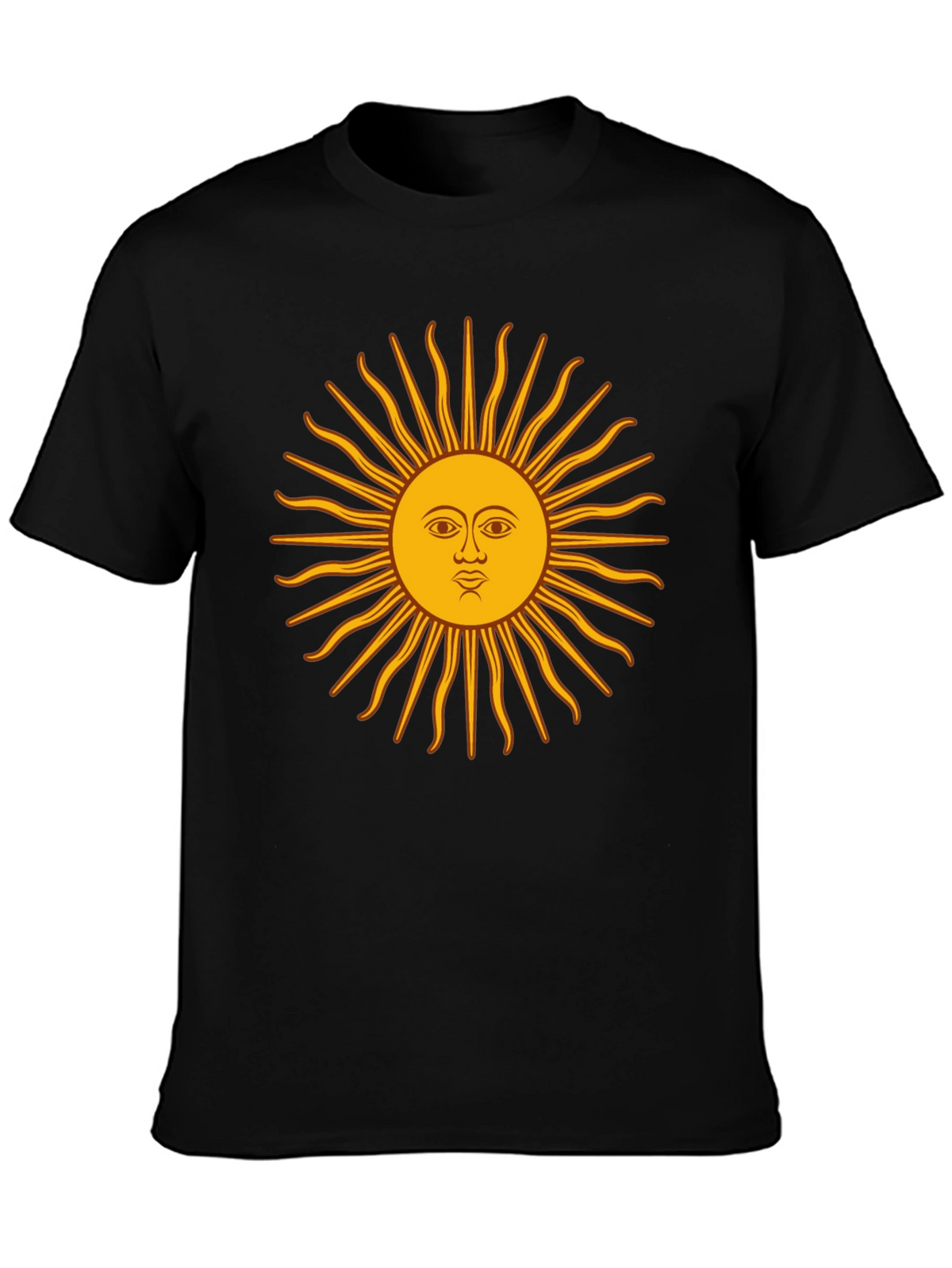 Sun Graphic Black T-Shirt - Unique Design