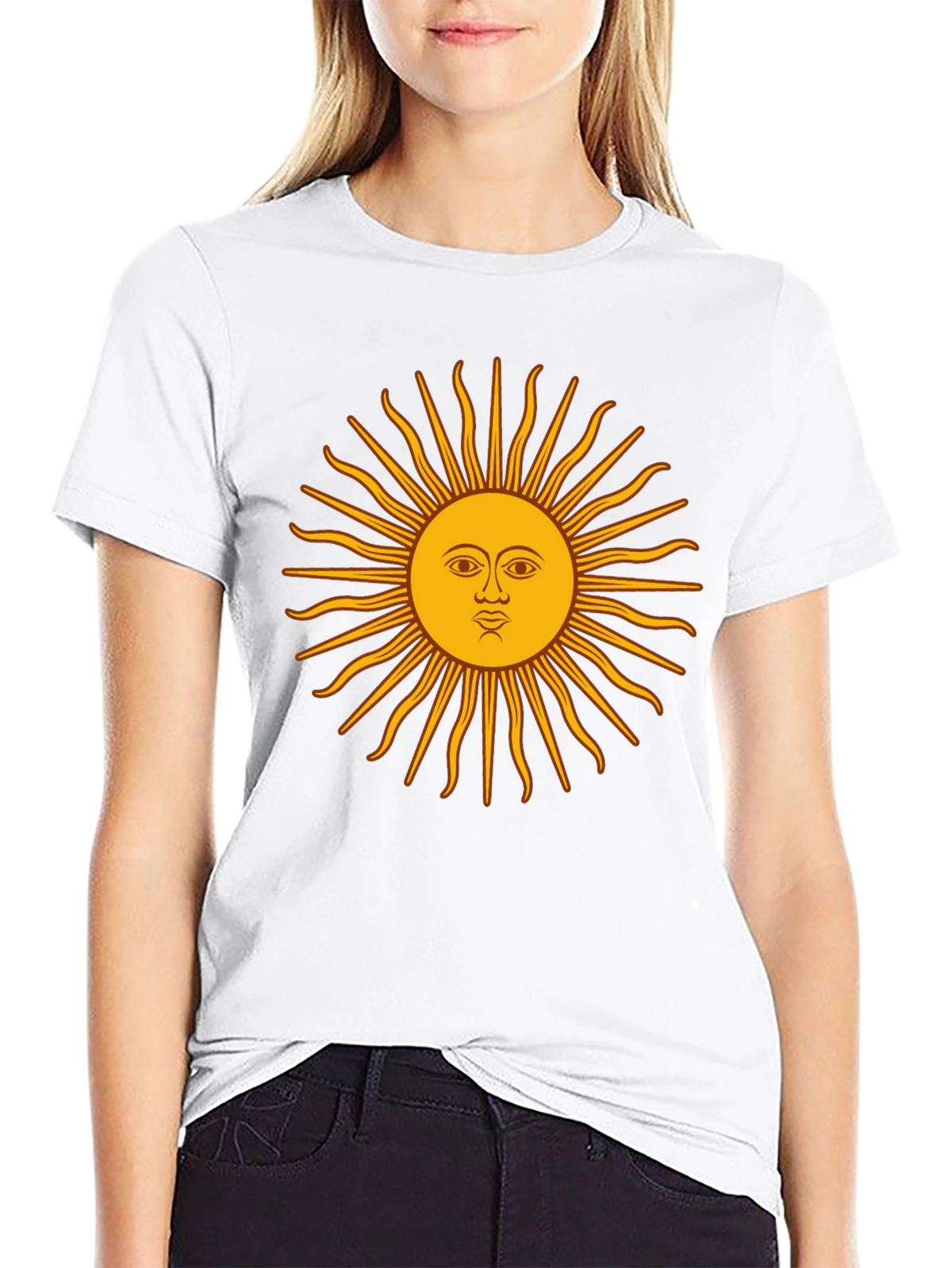 Sun Graphic Black T-Shirt - Unique Design