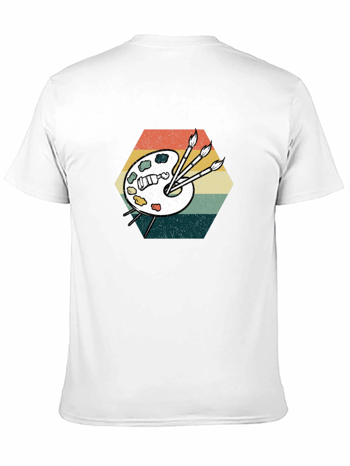 Retro Artist Palette Graphic T-Shirt