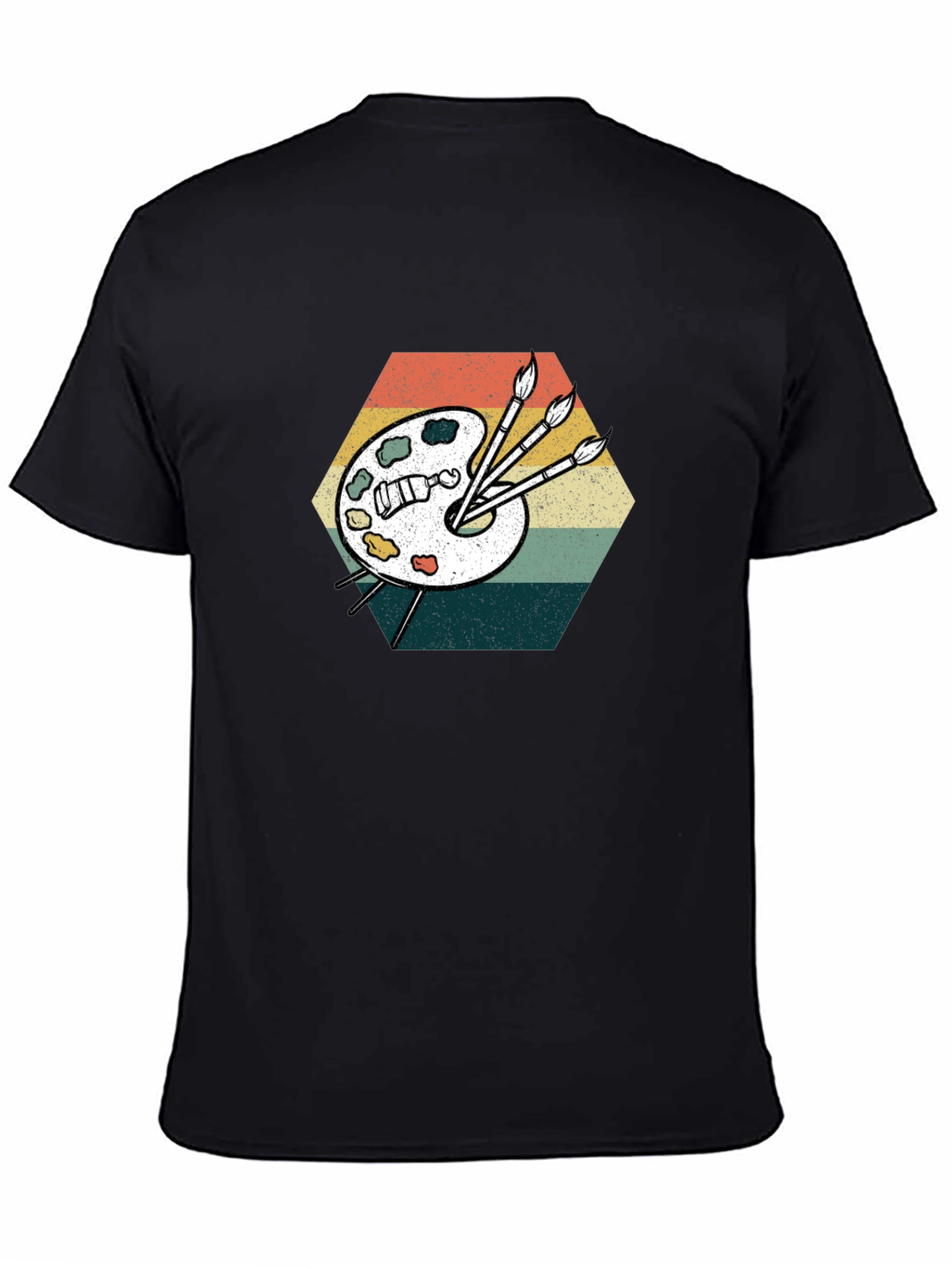 Retro Artist Palette Graphic T-Shirt