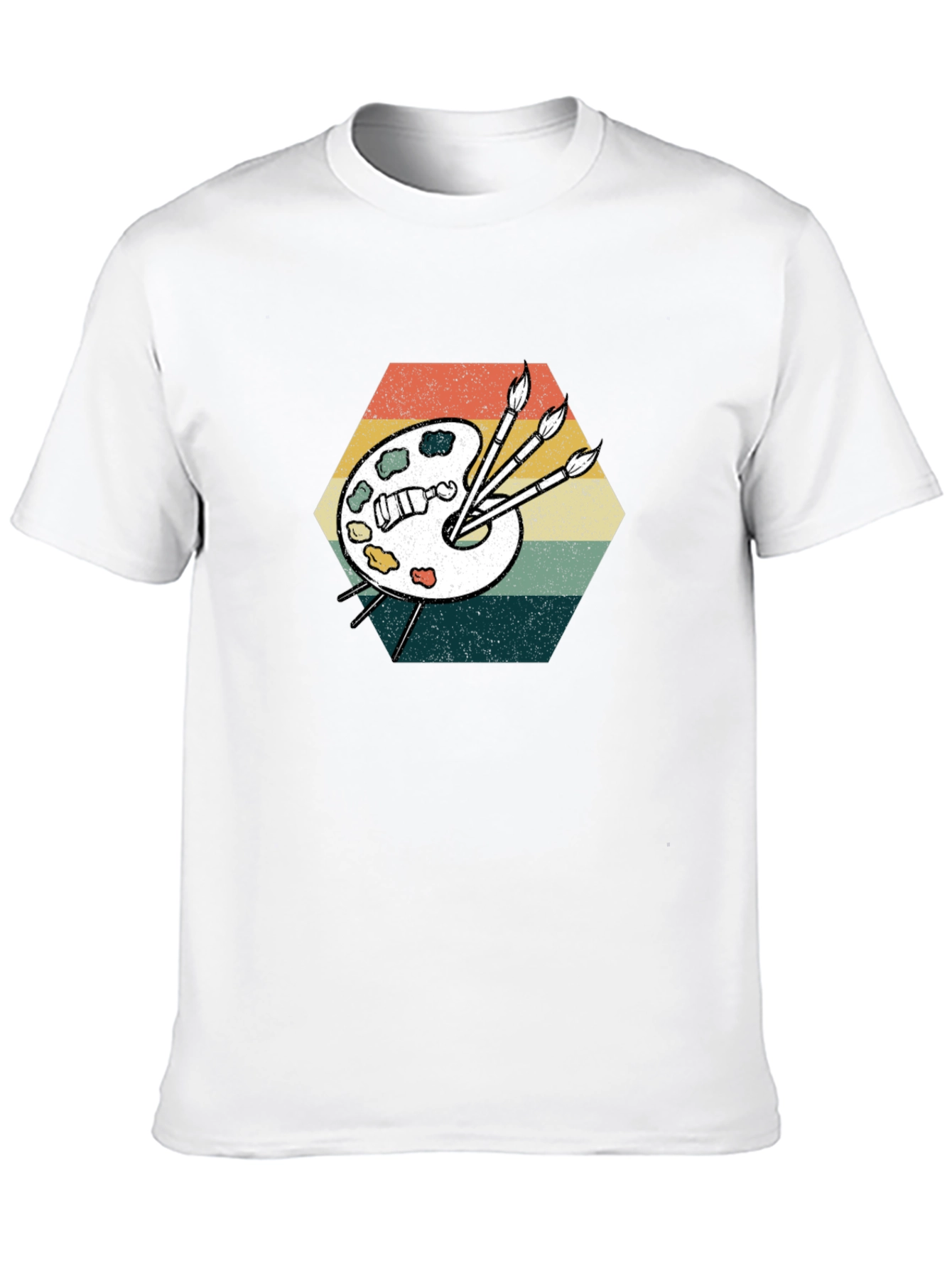 Retro Artist Palette Graphic T-Shirt