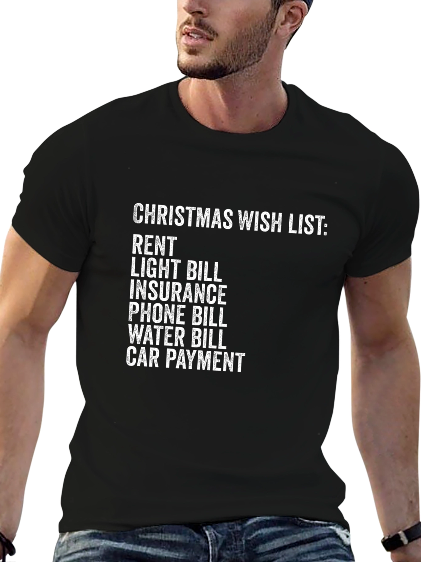Christmas Wish List Funny Graphic Tee