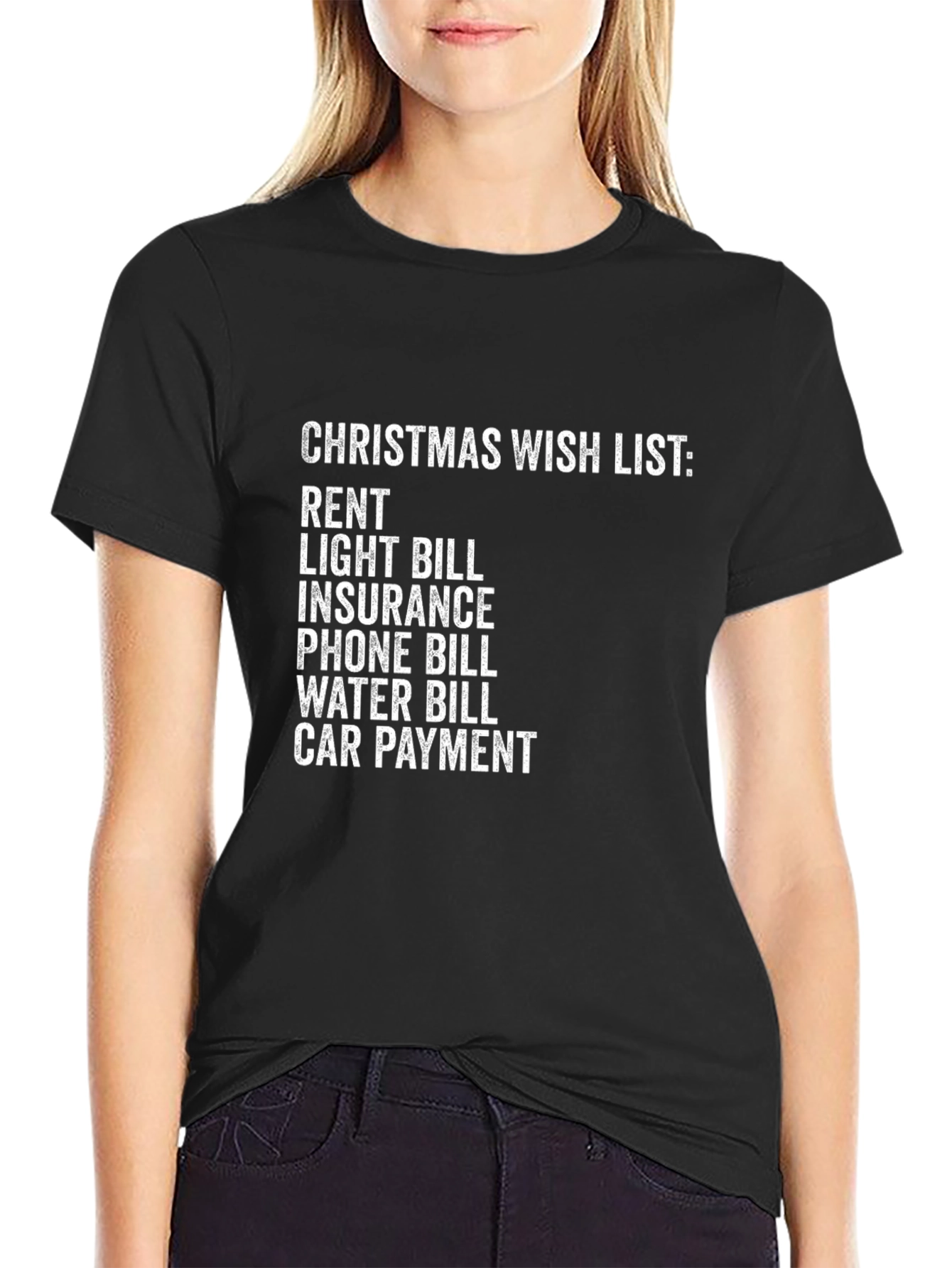 Christmas Wish List Funny Graphic Tee