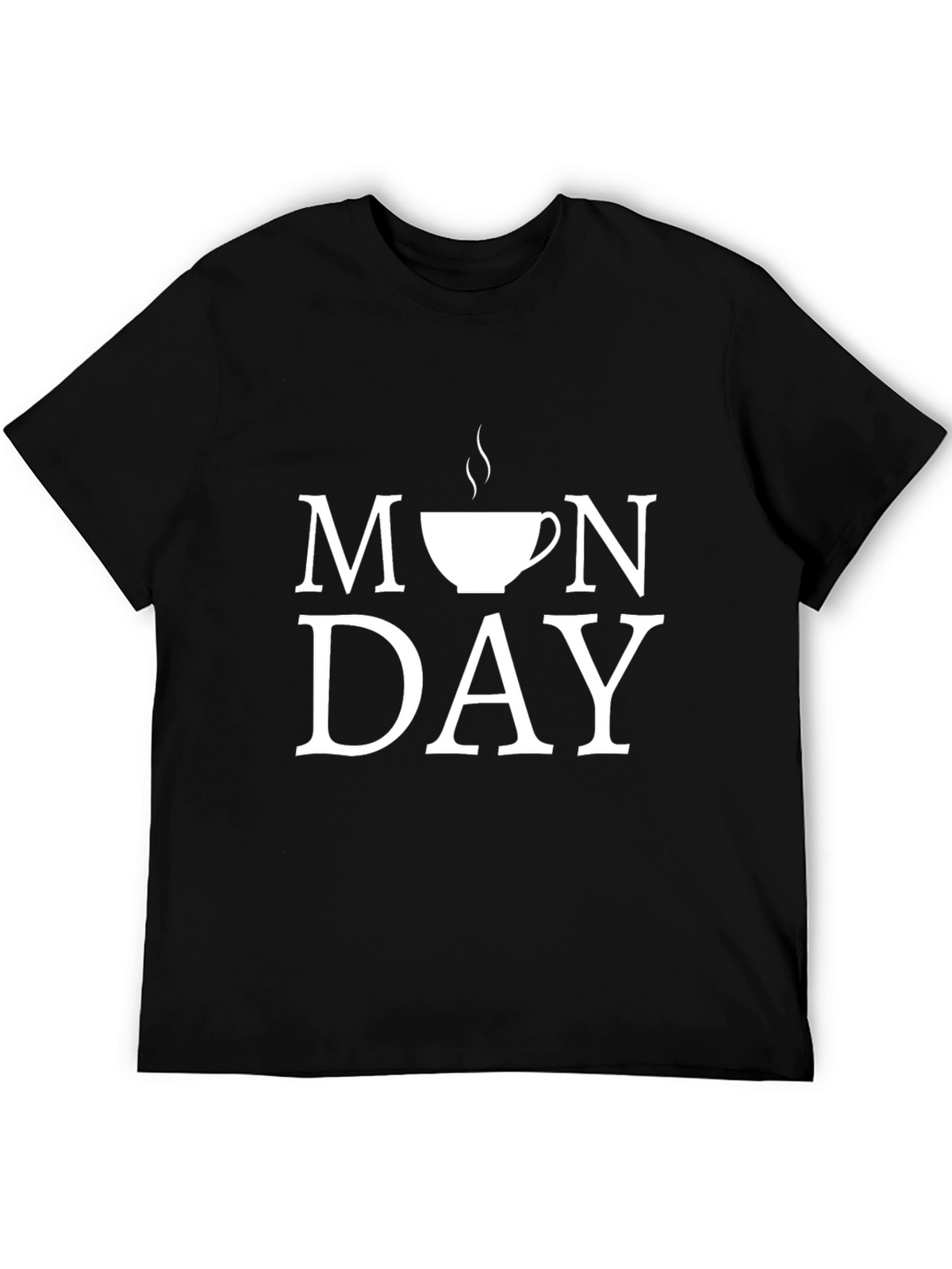 Monday Coffee T-Shirt | Black Graphic Tee