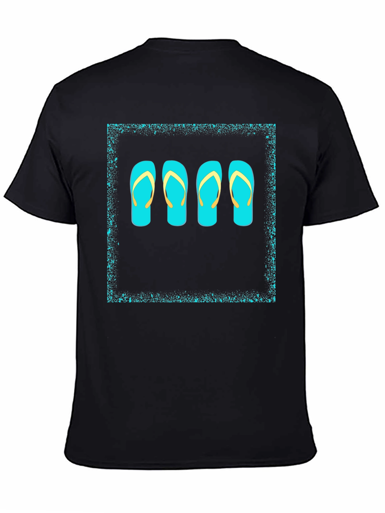 Flip Flop Graphic Tee - Black T-Shirt