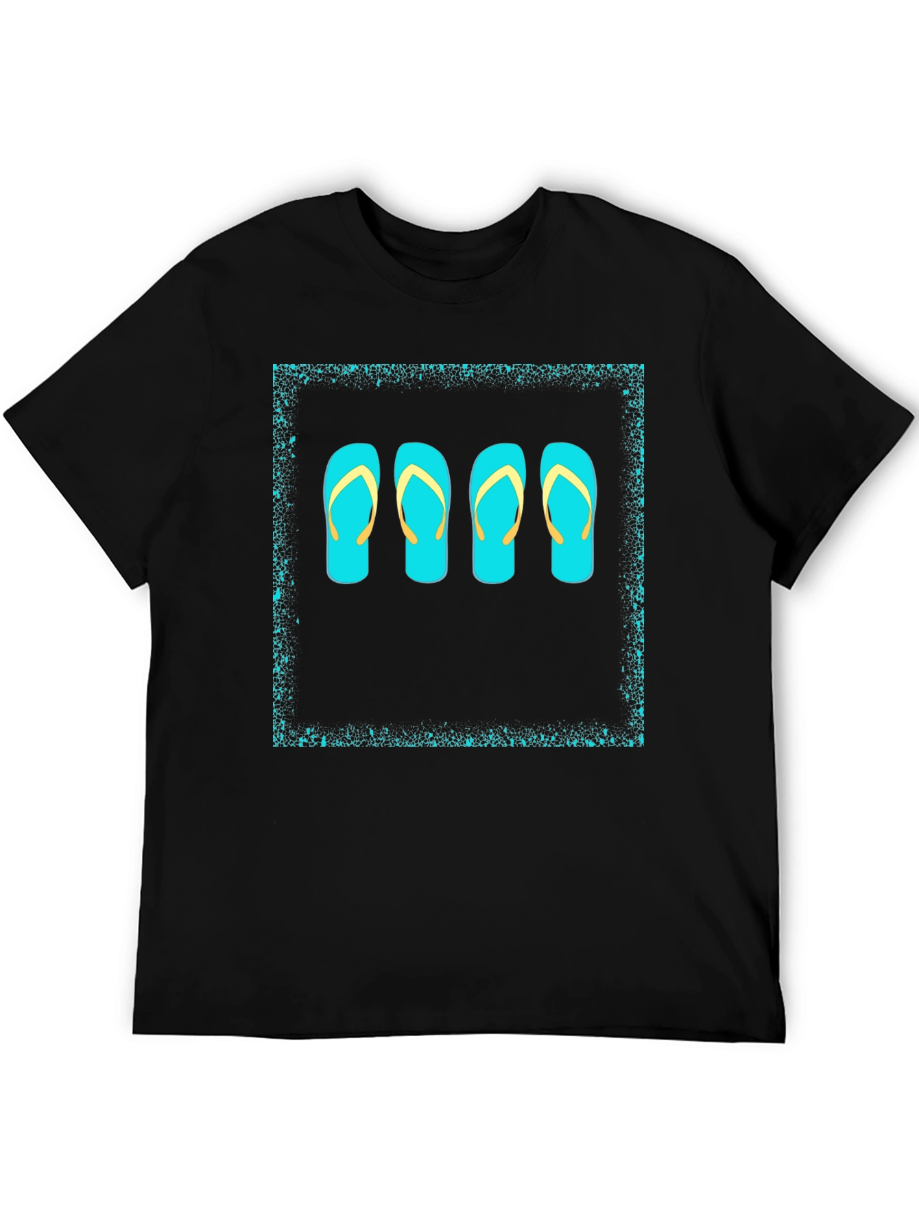 Flip Flop Graphic Tee - Black T-Shirt