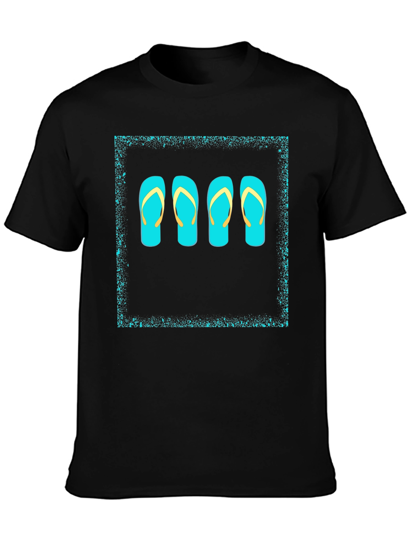 Flip Flop Graphic Tee - Black T-Shirt