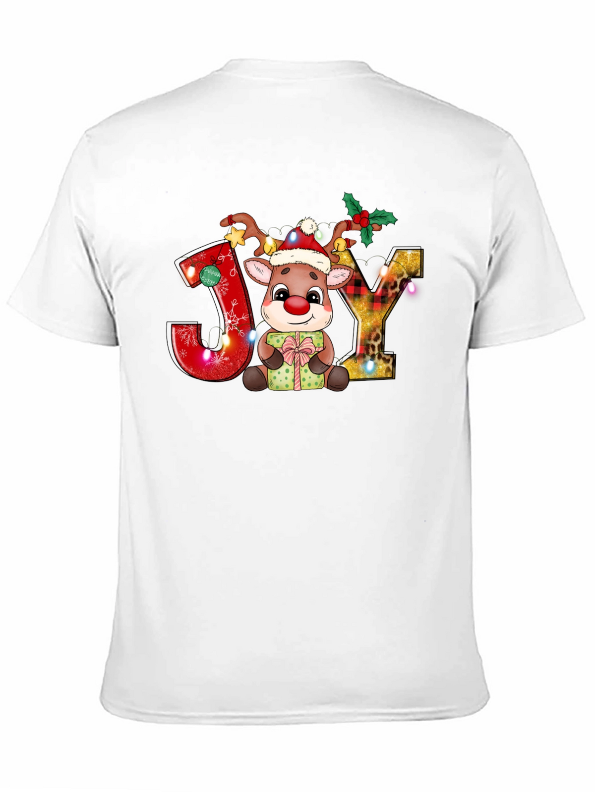 Festive Reindeer Joy Holiday Tee