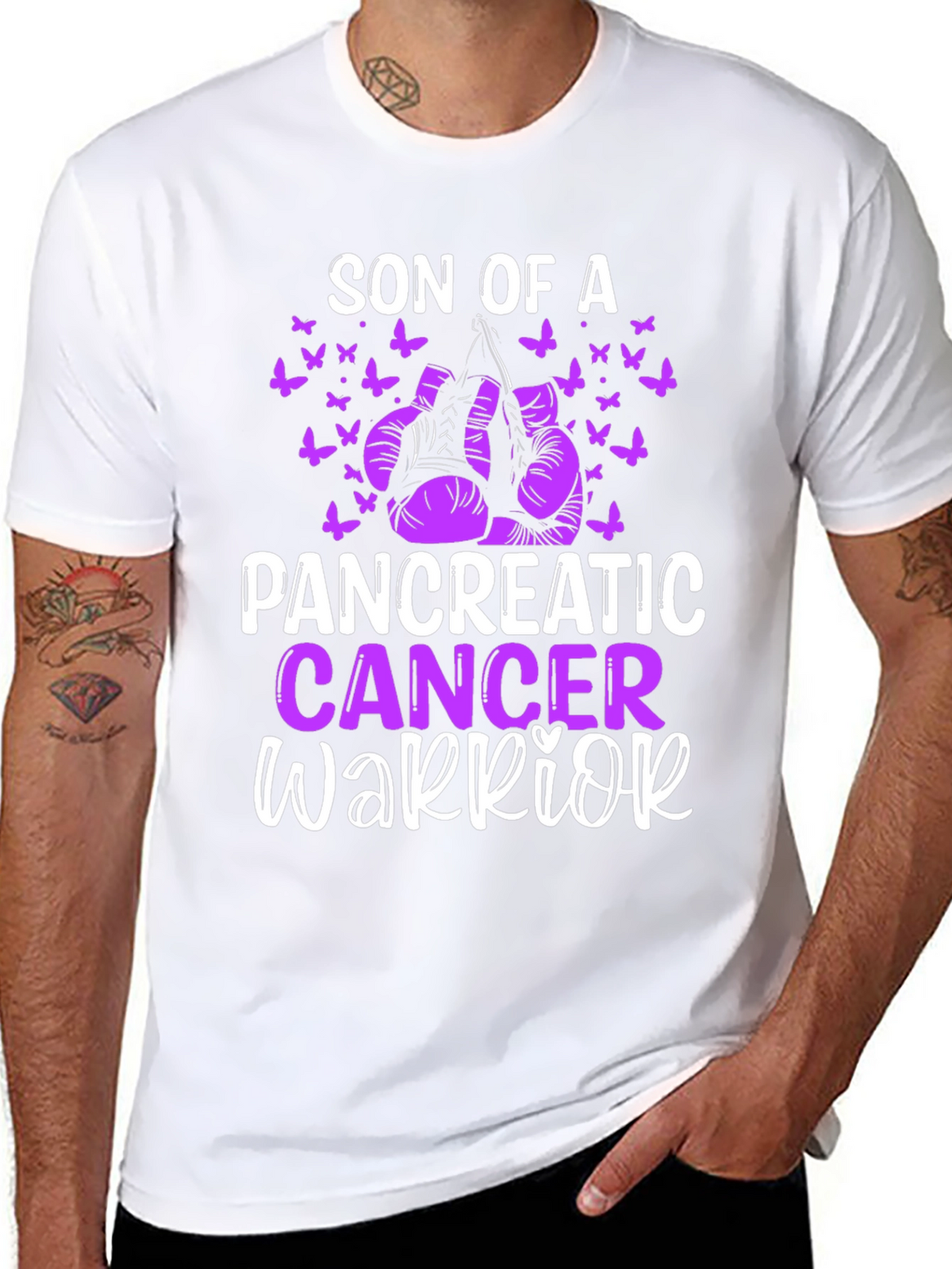 Pancreatic Cancer Warrior Awareness T-Shirt