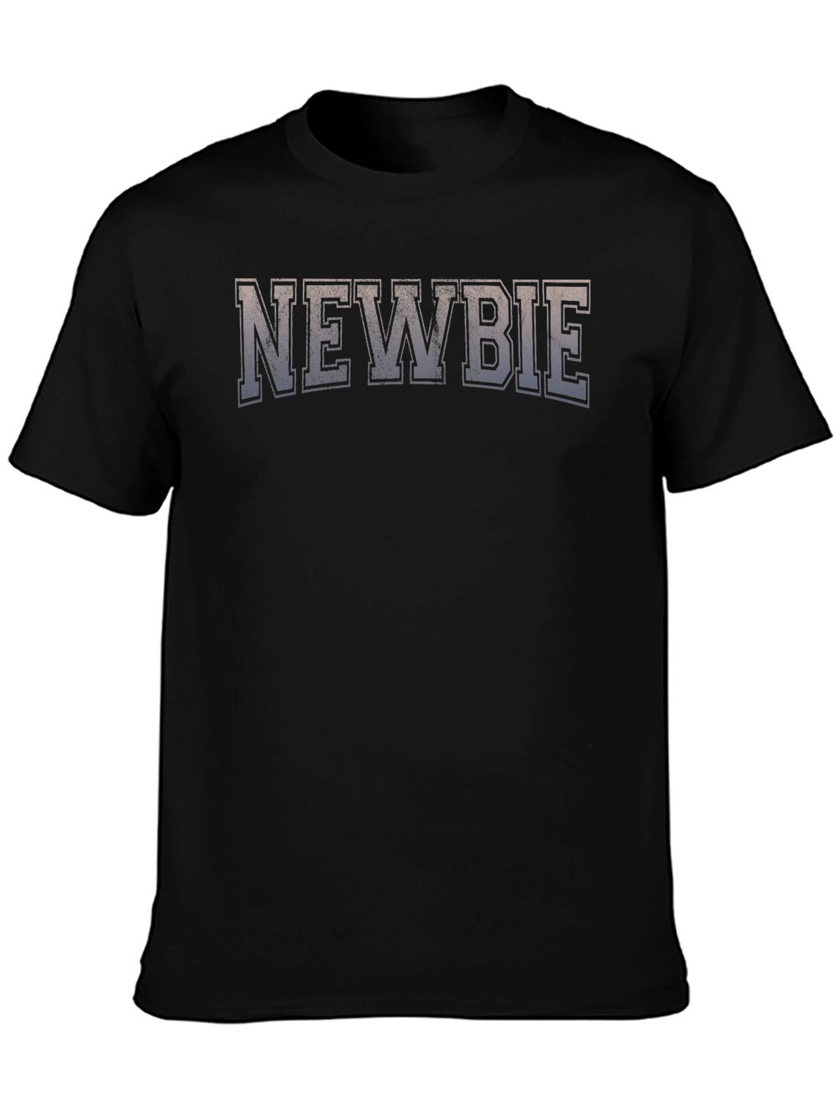 Newbie Graphic T-Shirt - Black Crew Neck