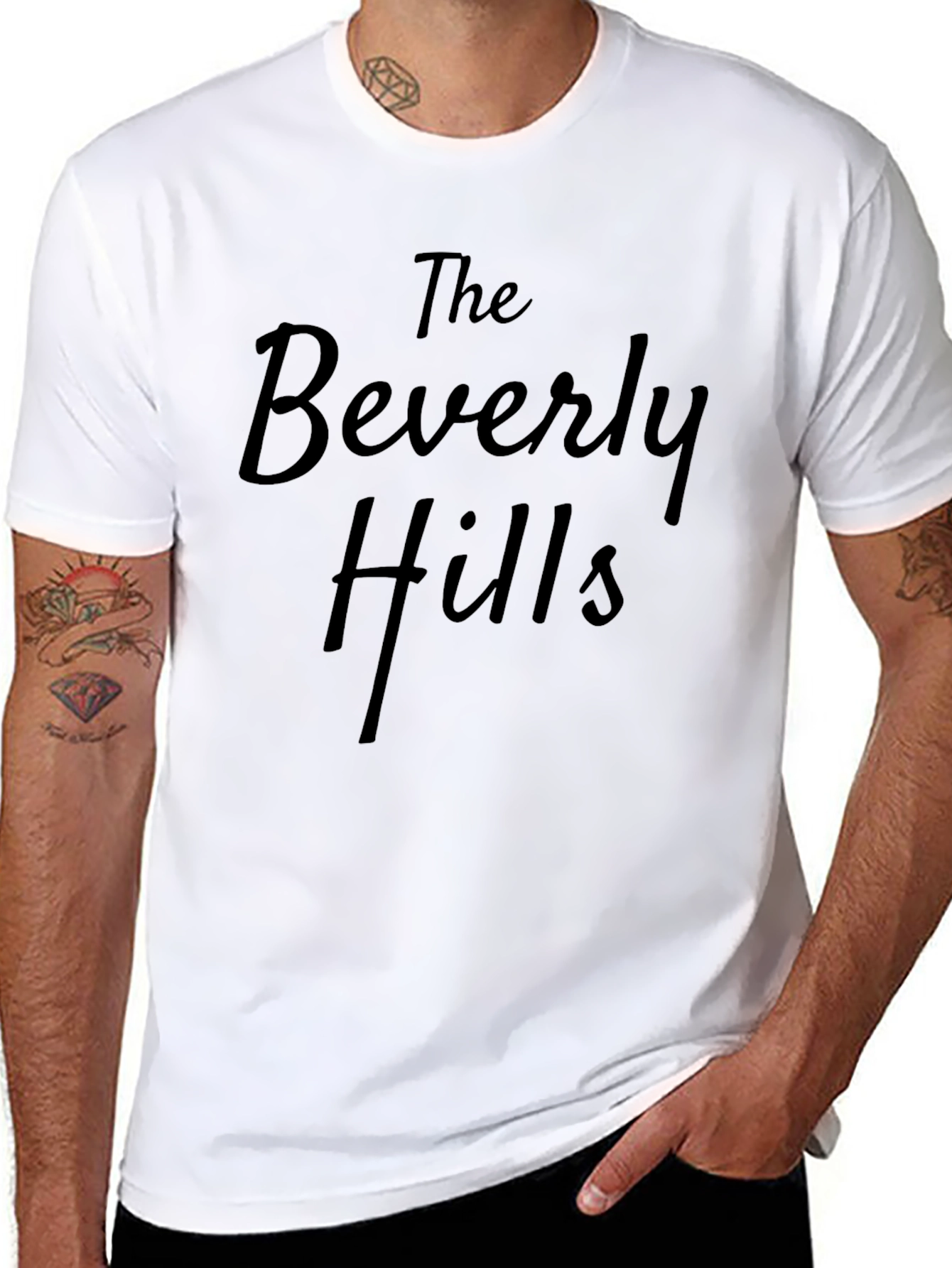 Beverly Hills Black Graphic T-Shirt