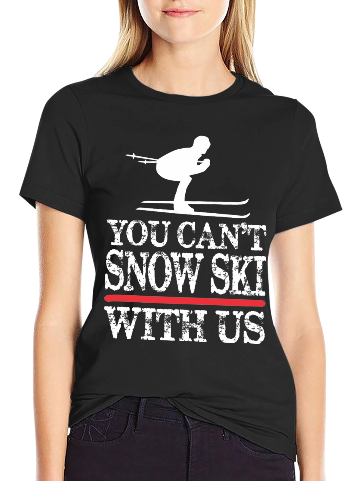 Funny Snow Skiing T-Shirt
