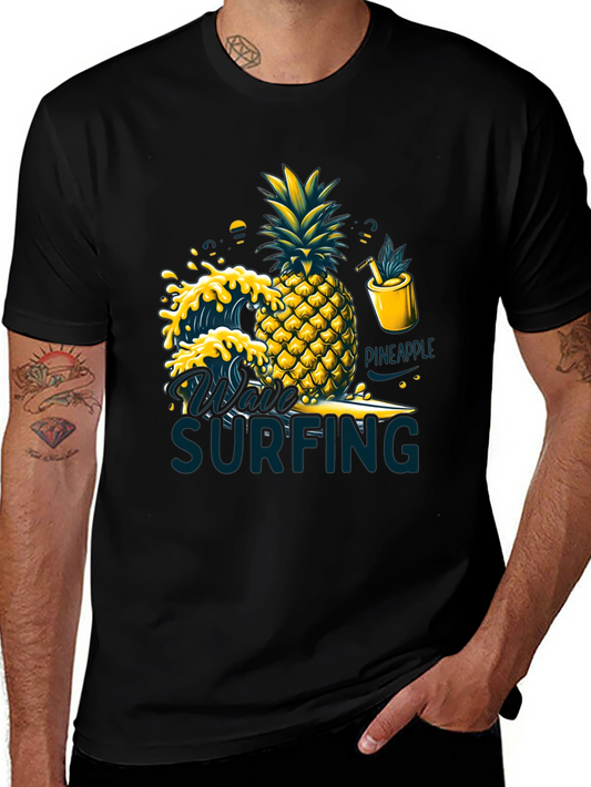 Pineapple Surfing T-Shirt - Summer Vibes