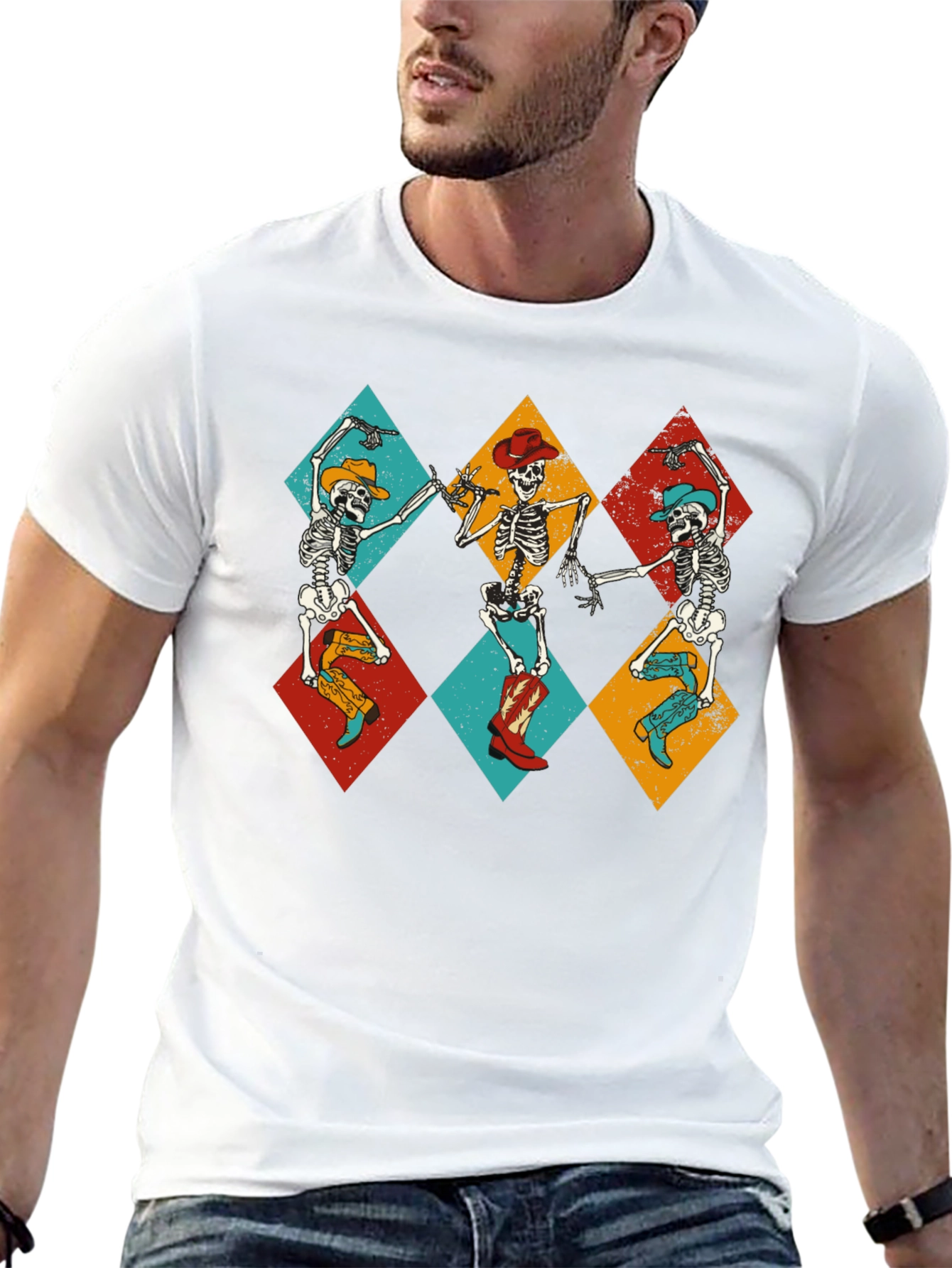 Dancing Skeletons Graphic Tee - Western Theme