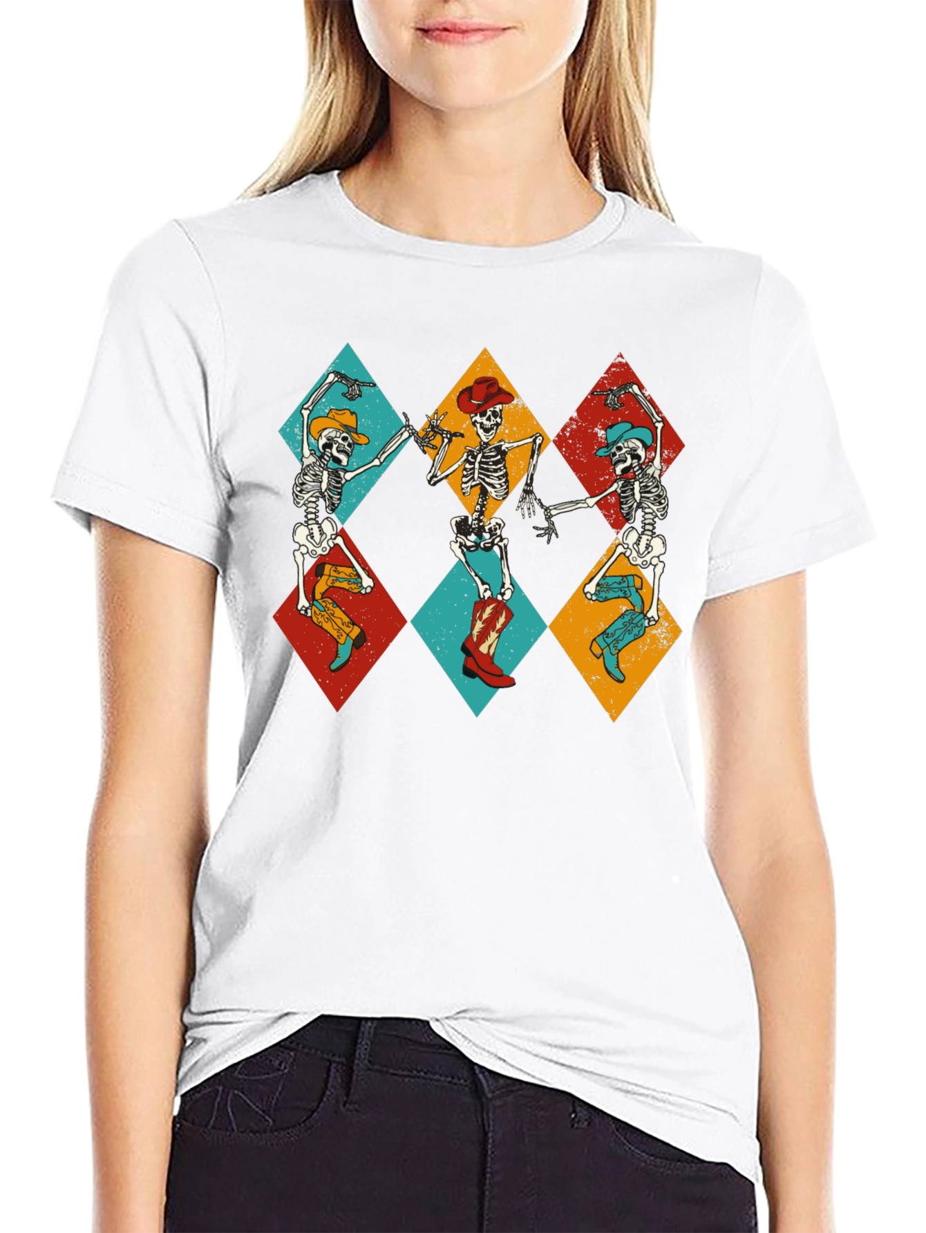 Dancing Skeletons Graphic Tee - Western Theme