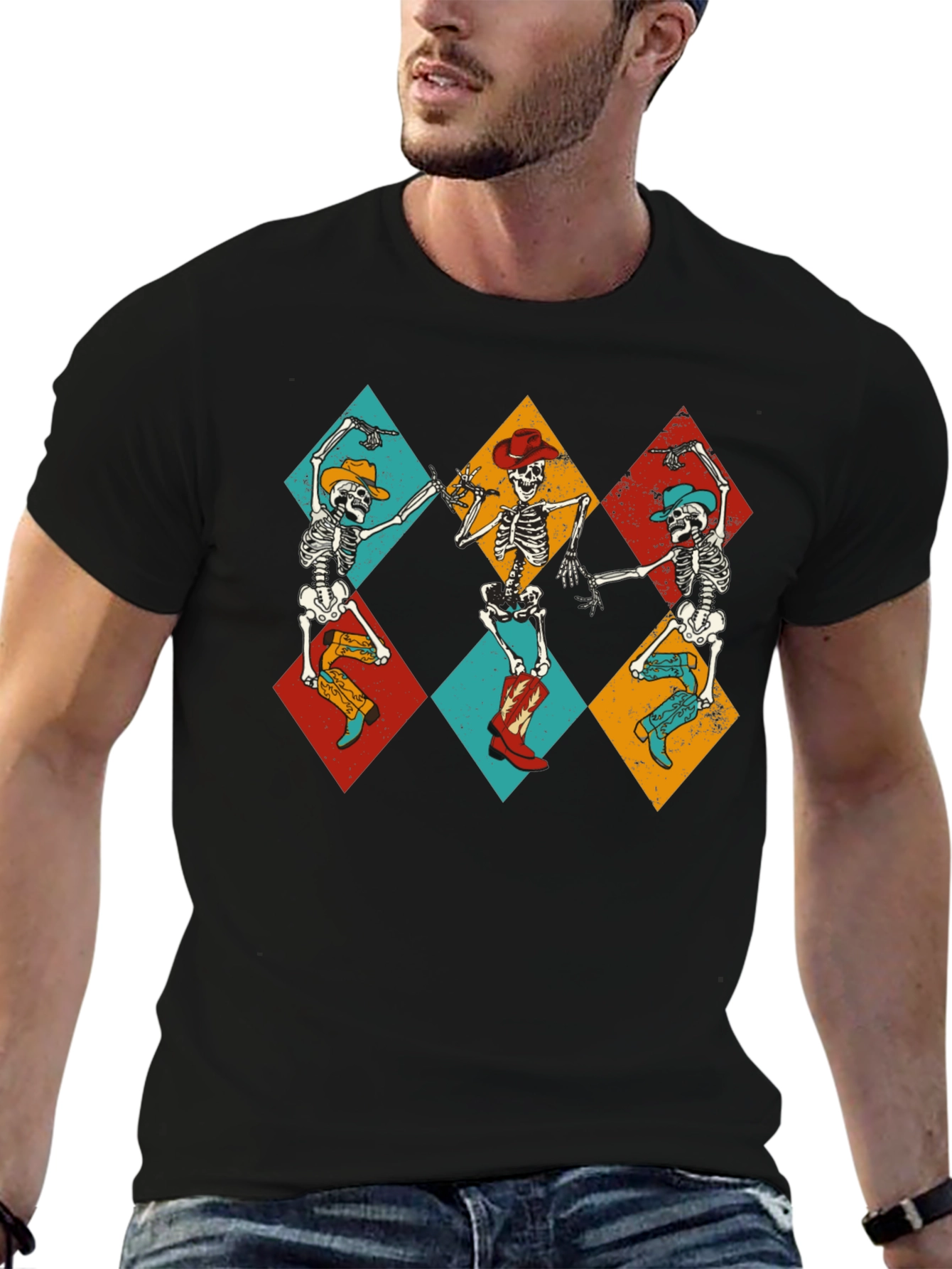 Dancing Skeletons Graphic Tee - Western Theme