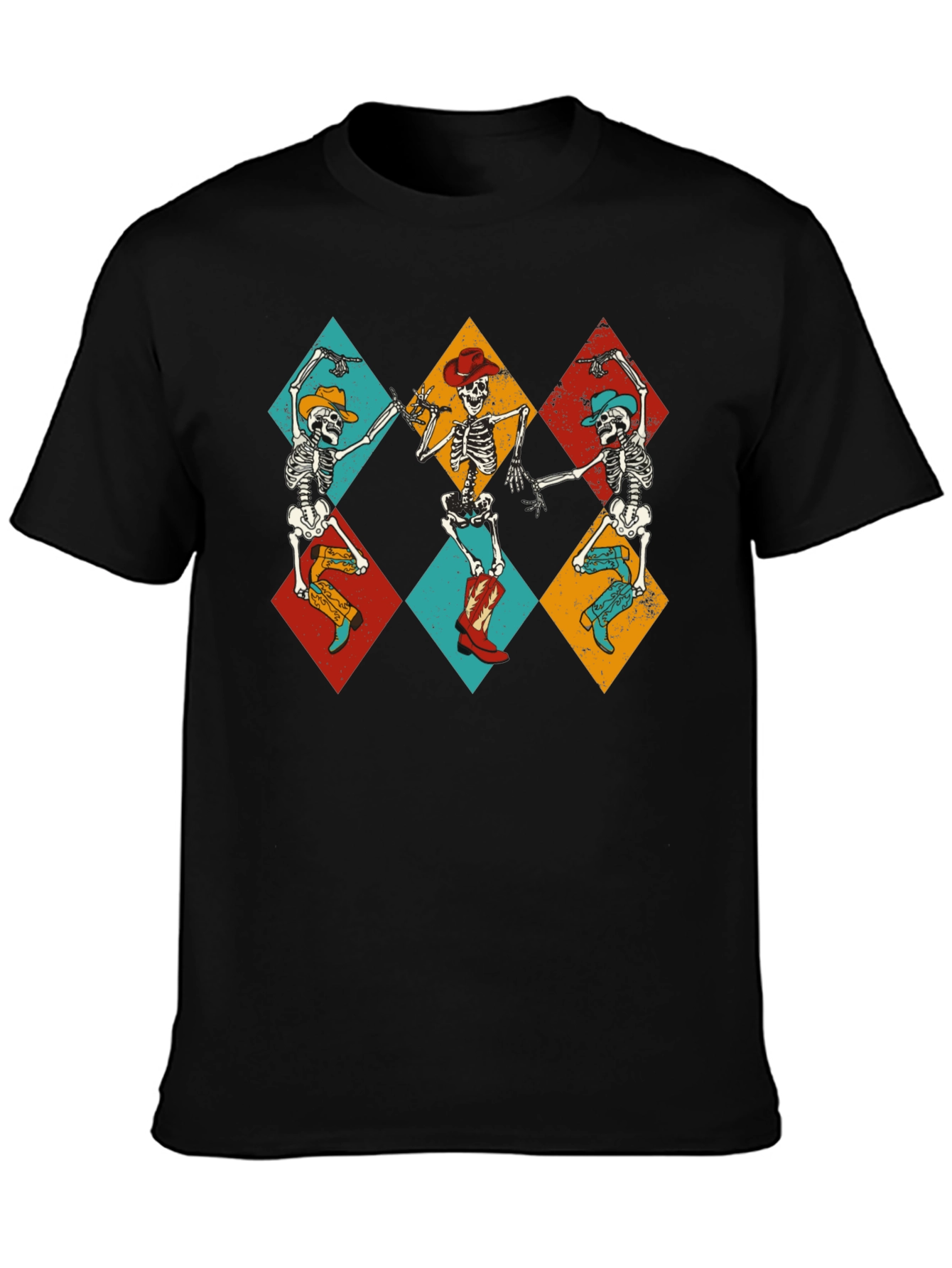 Dancing Skeletons Graphic Tee - Western Theme